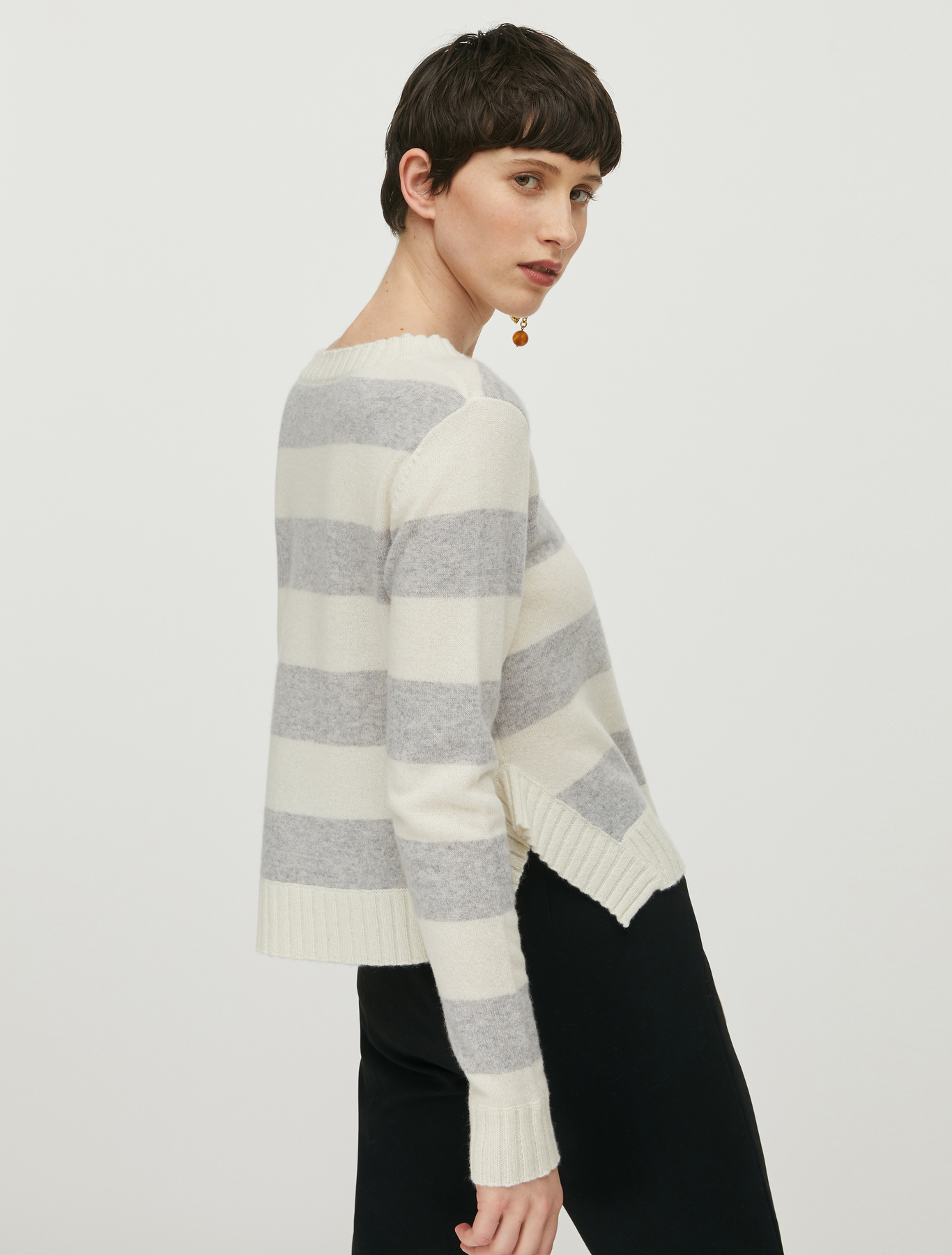 light grey cashmere jumper