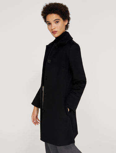 slim black coat
