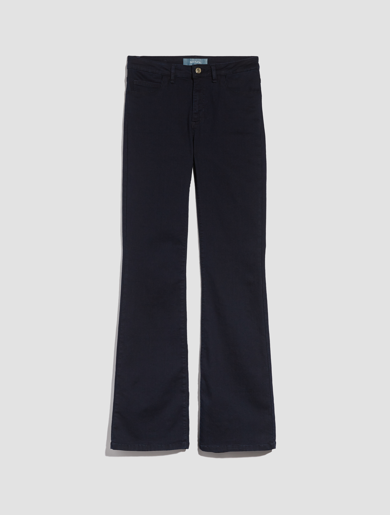 Super-stretch boot-cut jeans, midnight blue - Max\u0026Co.