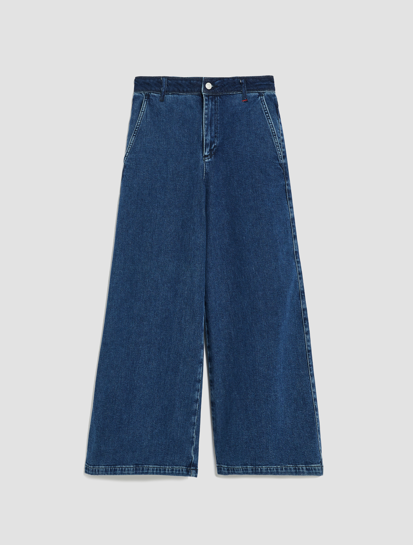 Culotte-fit jeans, navy blue - Max\u0026Co.