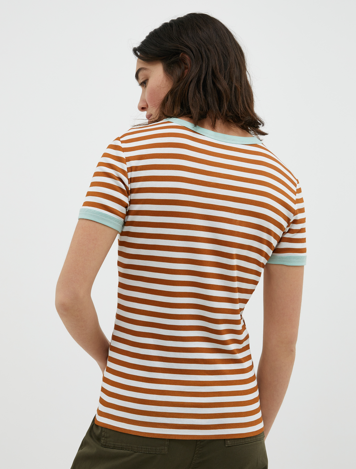 Cotton logo T-shirt, tan pattern - Max\u0026Co.