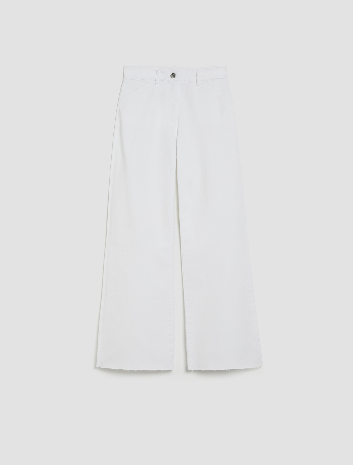 Cotton drill trousers, optic white 