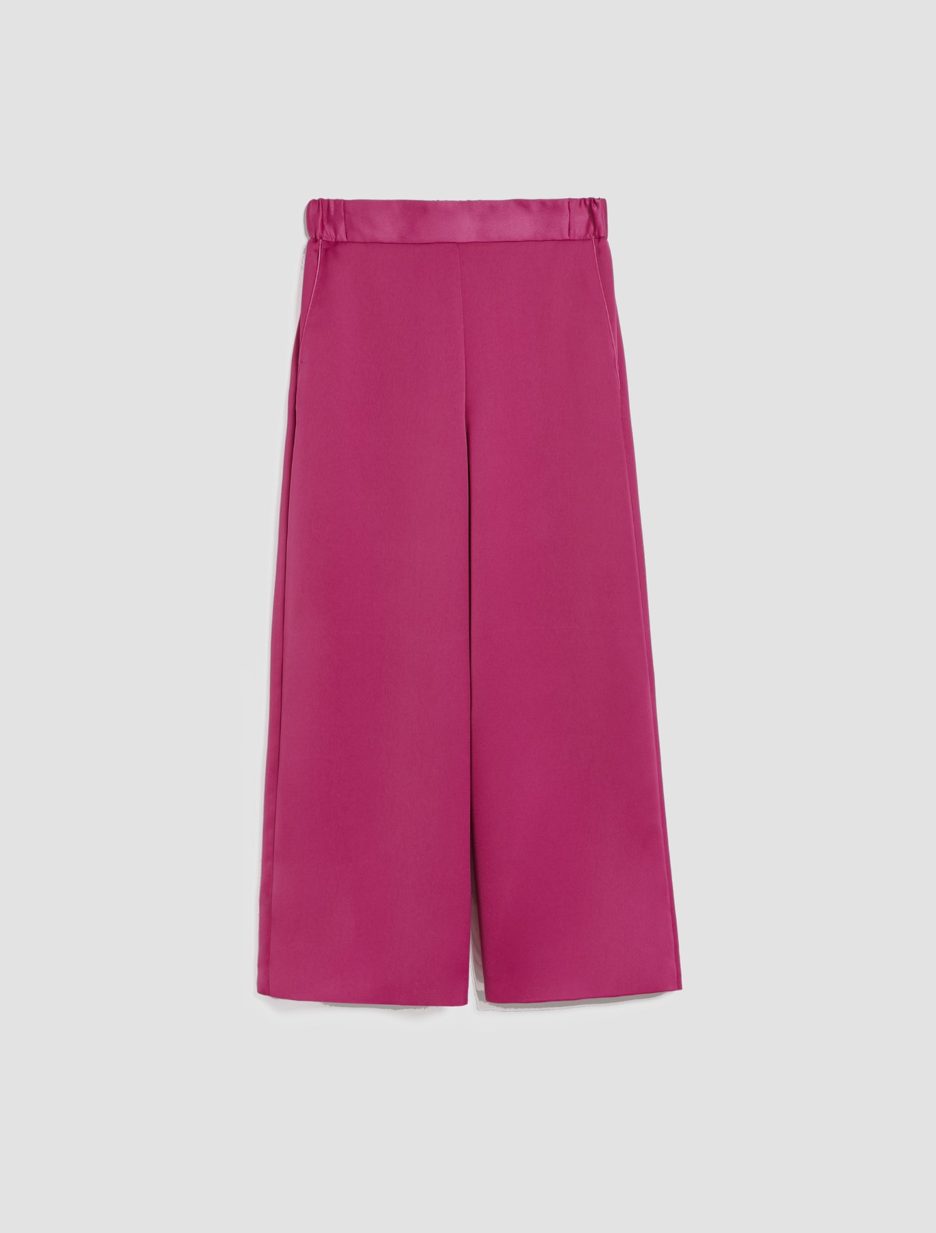 Envers satin wide-leg trousers, fuchsia 