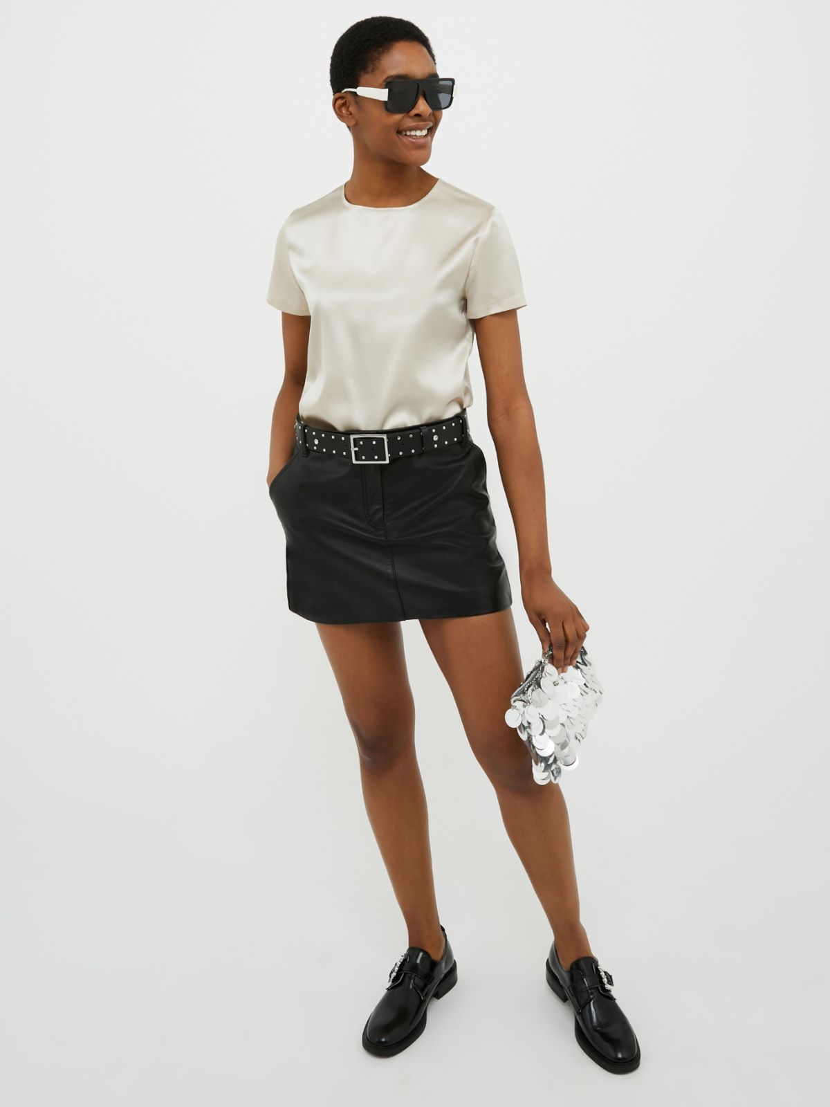 Silk satin blouse - cord - MAX&Co. - 4