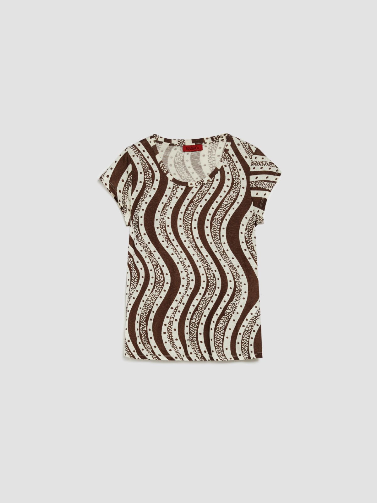 T-shirt People, Places, Colour - fantasia marrone - MAX&Co.