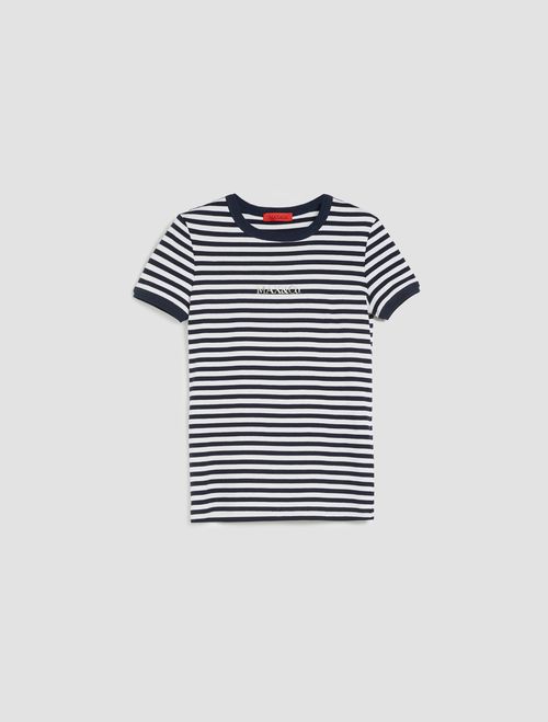 Slim-fit logo T-shirt - Navy Blue - MAX&Co.