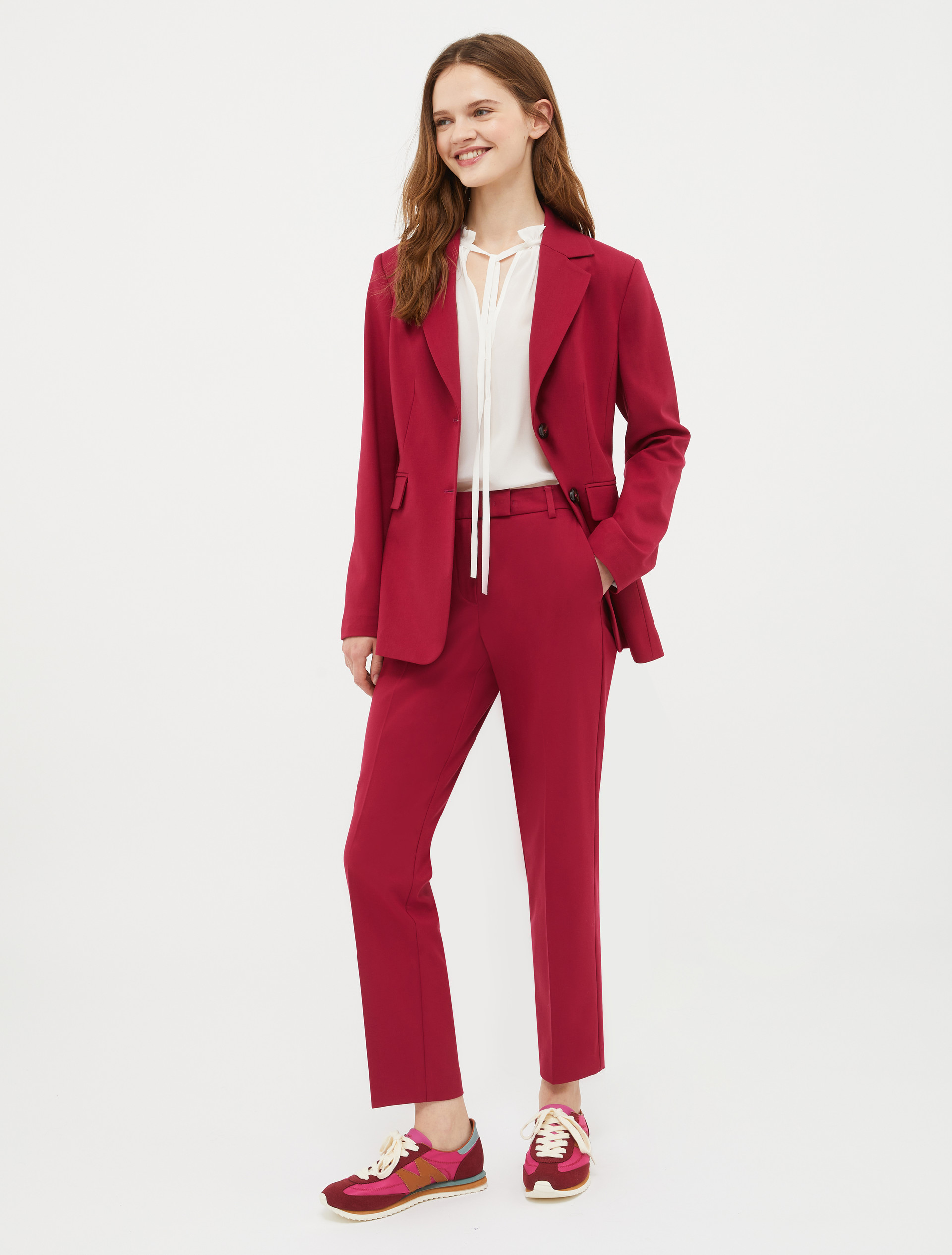 Einreihiger Blazer, bordeaux | MAX&Co 