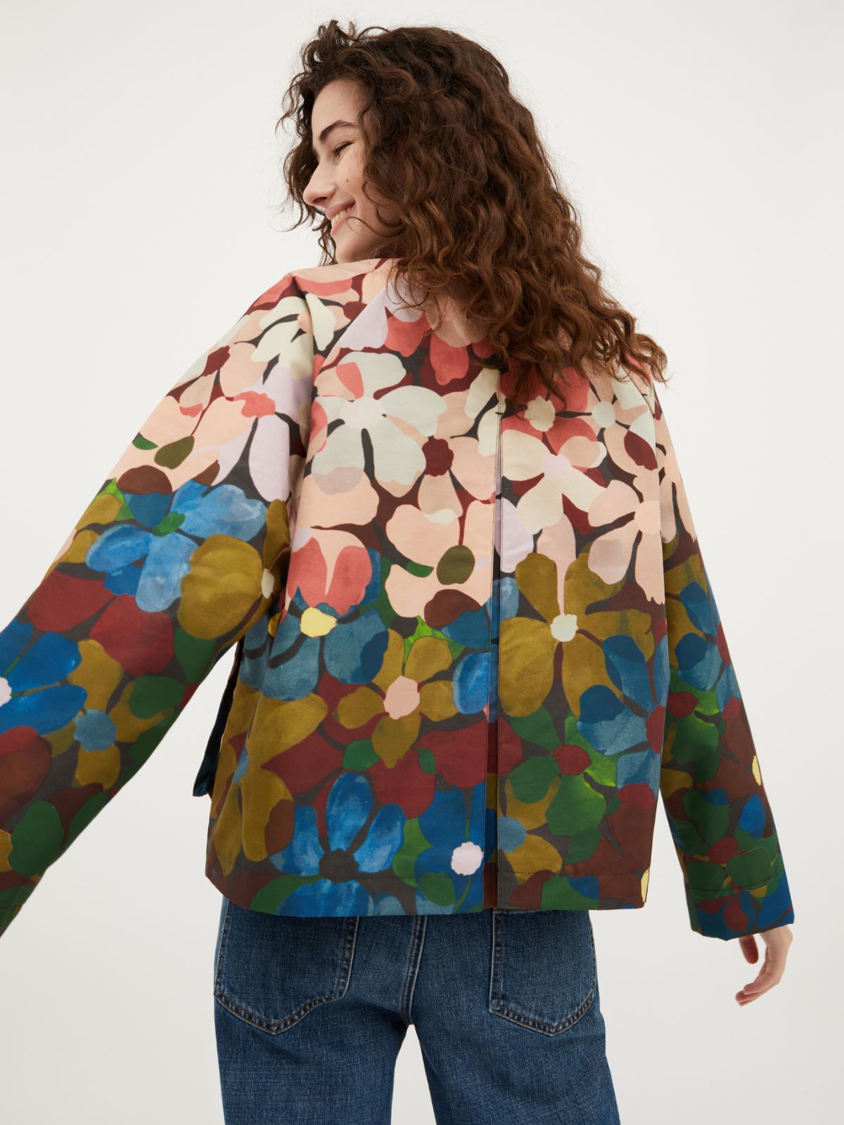 Jacke aus technischem Gabardine, jeansblau | MAX&Co