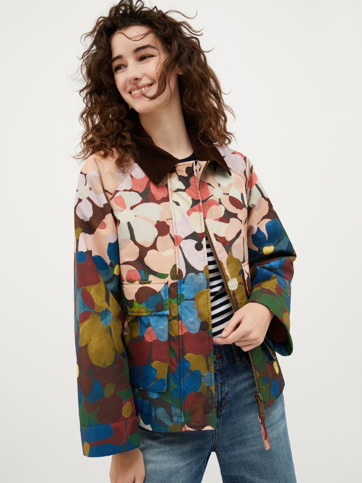 Jacke aus technischem Gabardine, jeansblau | MAX&Co 