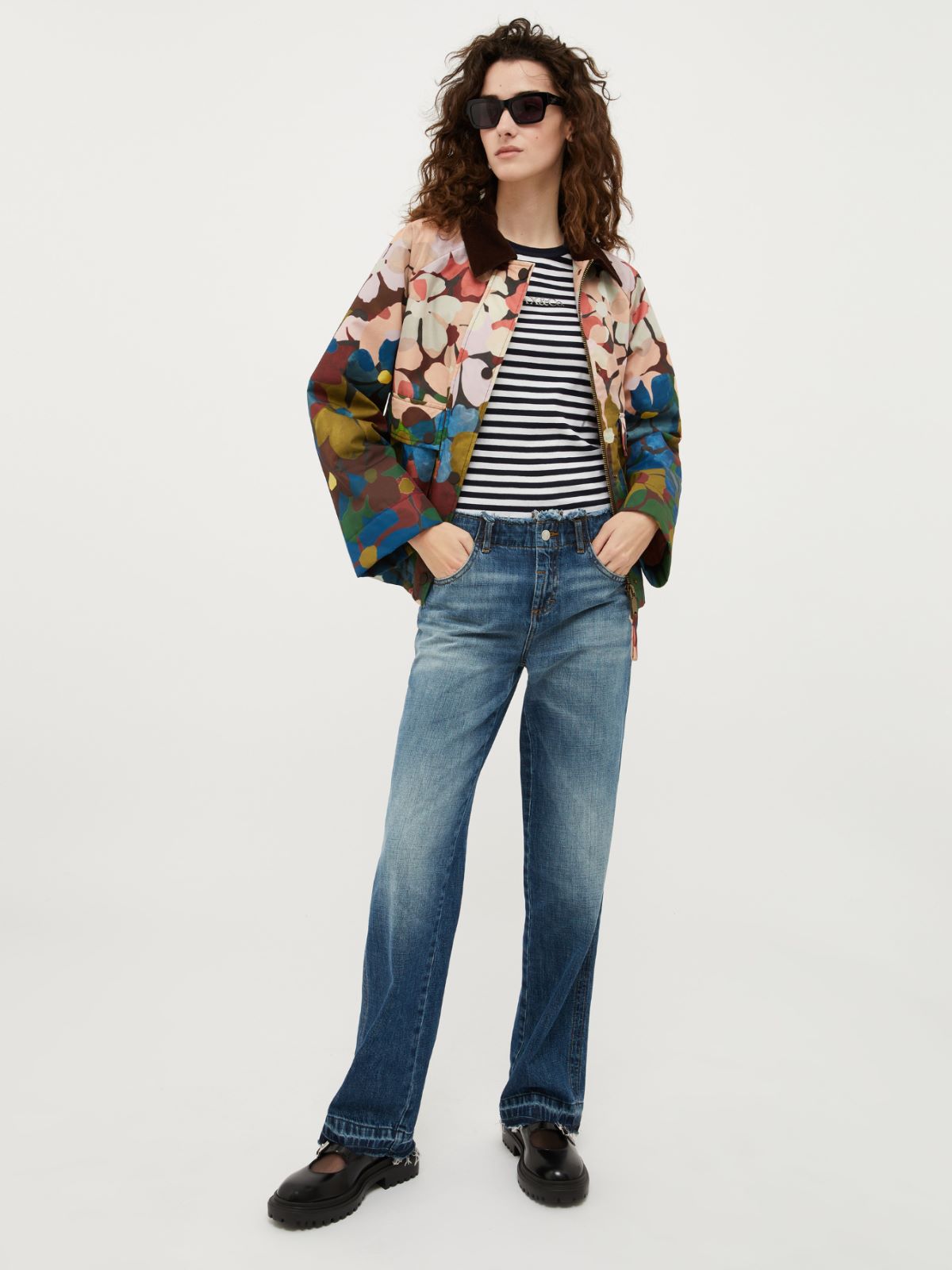 Jacke aus technischem Gabardine, jeansblau | MAX&Co