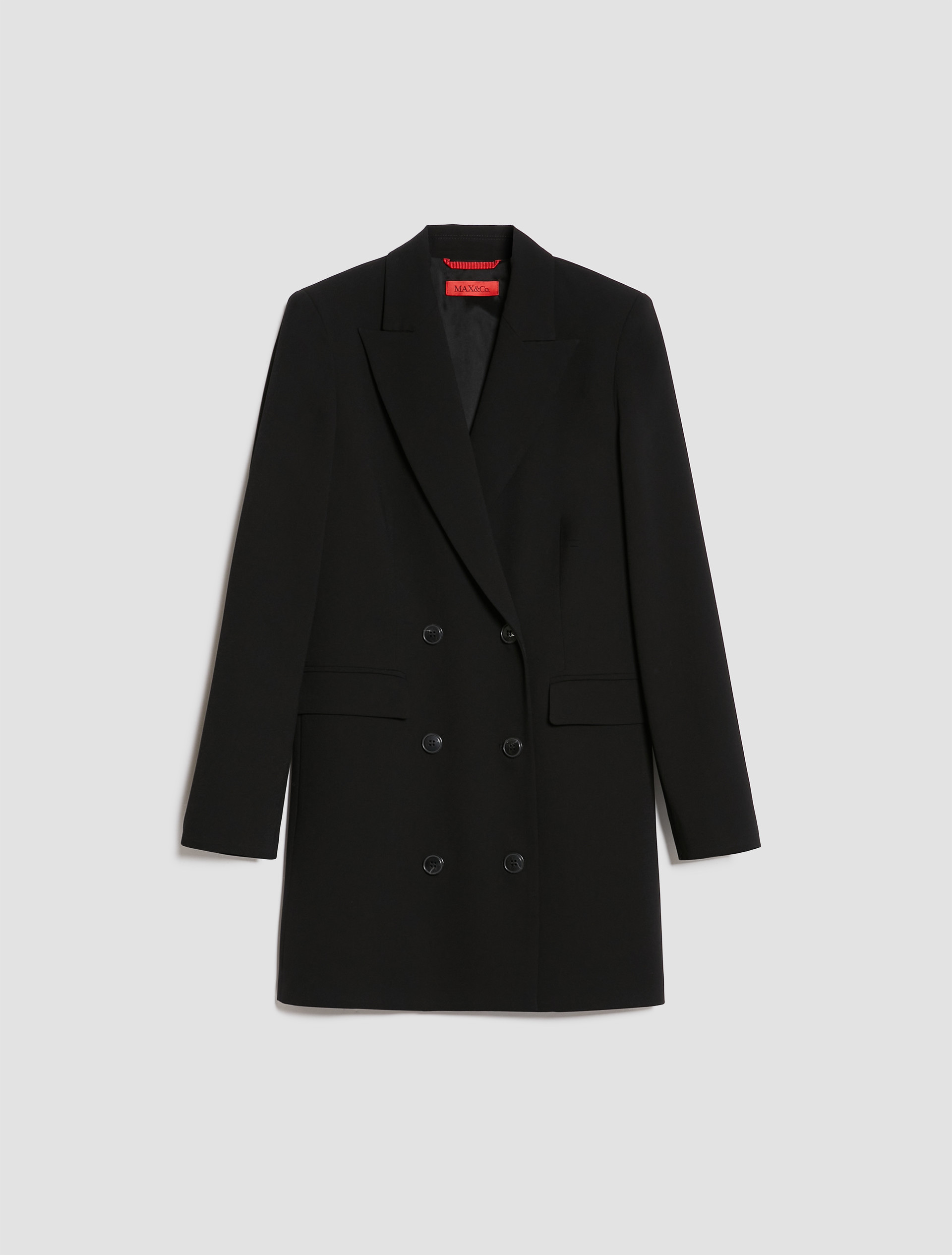 Blazerkleid aus Crêpe, schwarz | MAX&Co