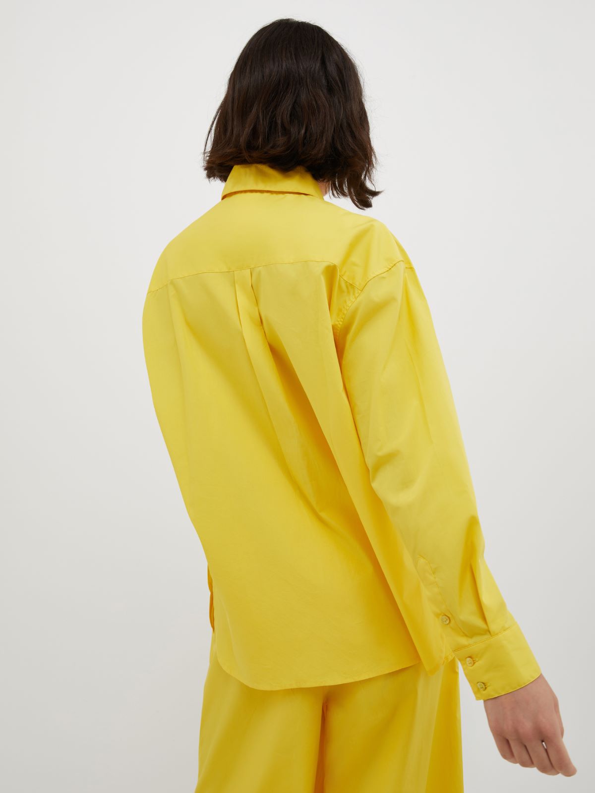 Camicia in popeline di cotone - limone - MAX&Co. - 2