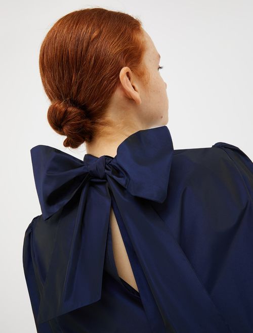 Tunika-Kleid aus Taft  - marineblau - MAX&Co. - 3