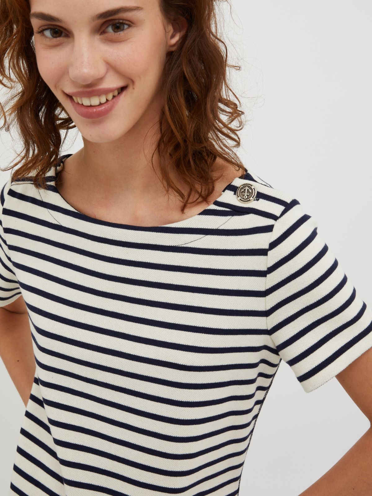 [ラストゥリーノ] ボーダー Tシャツ ワンピース - ホワイトパターン - MAX&Co. - 3