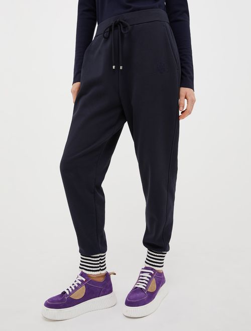 Jogginghose mit Strickdetails - marineblau - MAX&Co. - 1