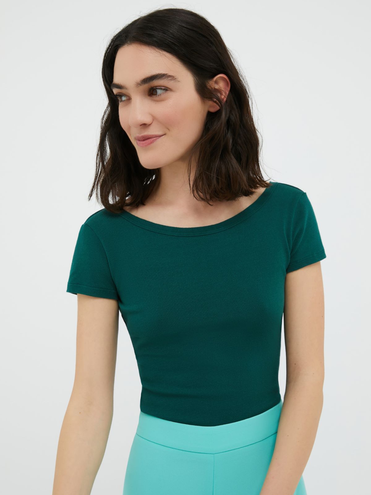 T-shirt slim in jersey comfort - verde scuro - MAX&Co. - 1