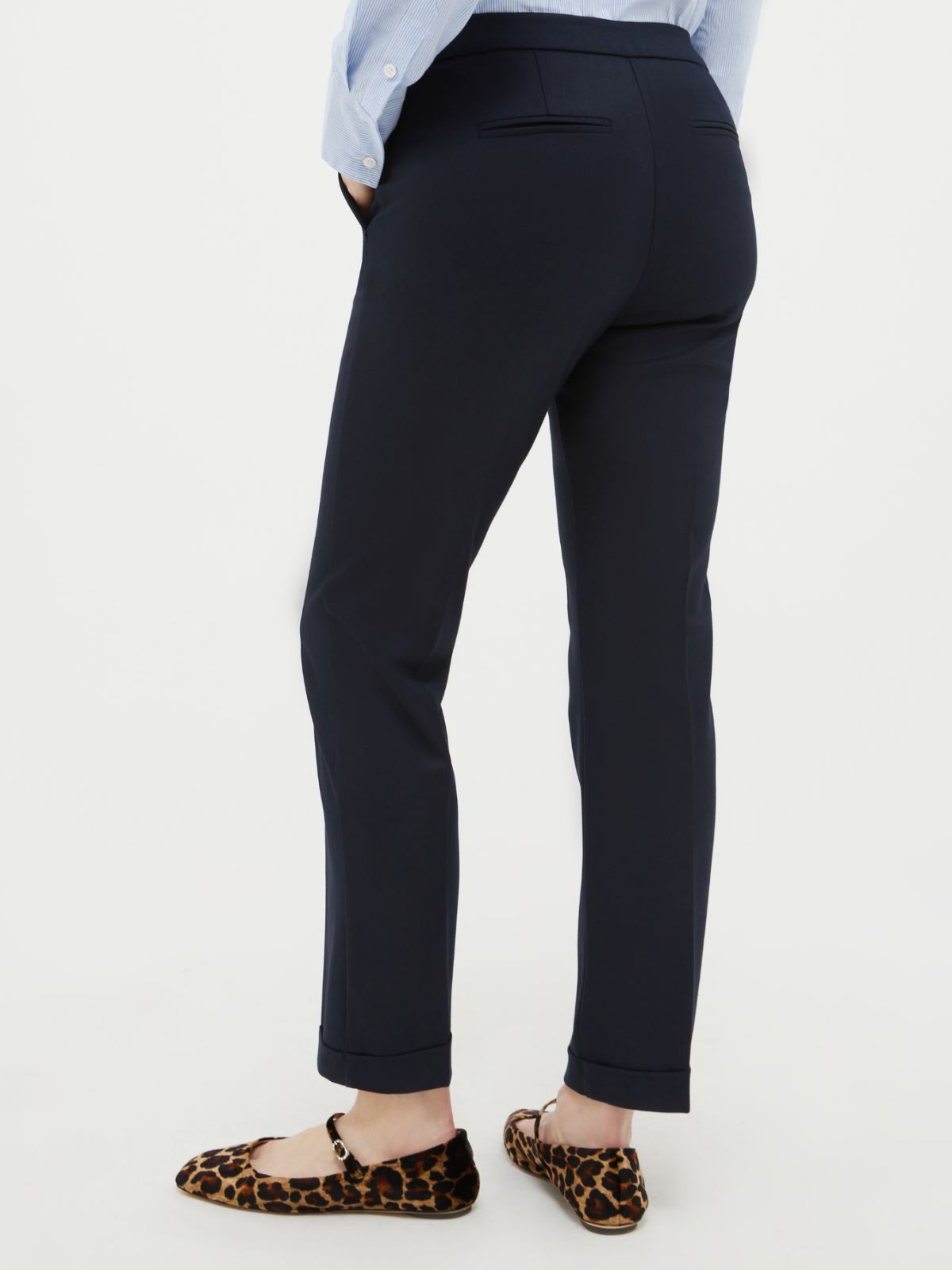 Slim Fit Hose mit Umschlag - marineblau - MAX&Co. - 2