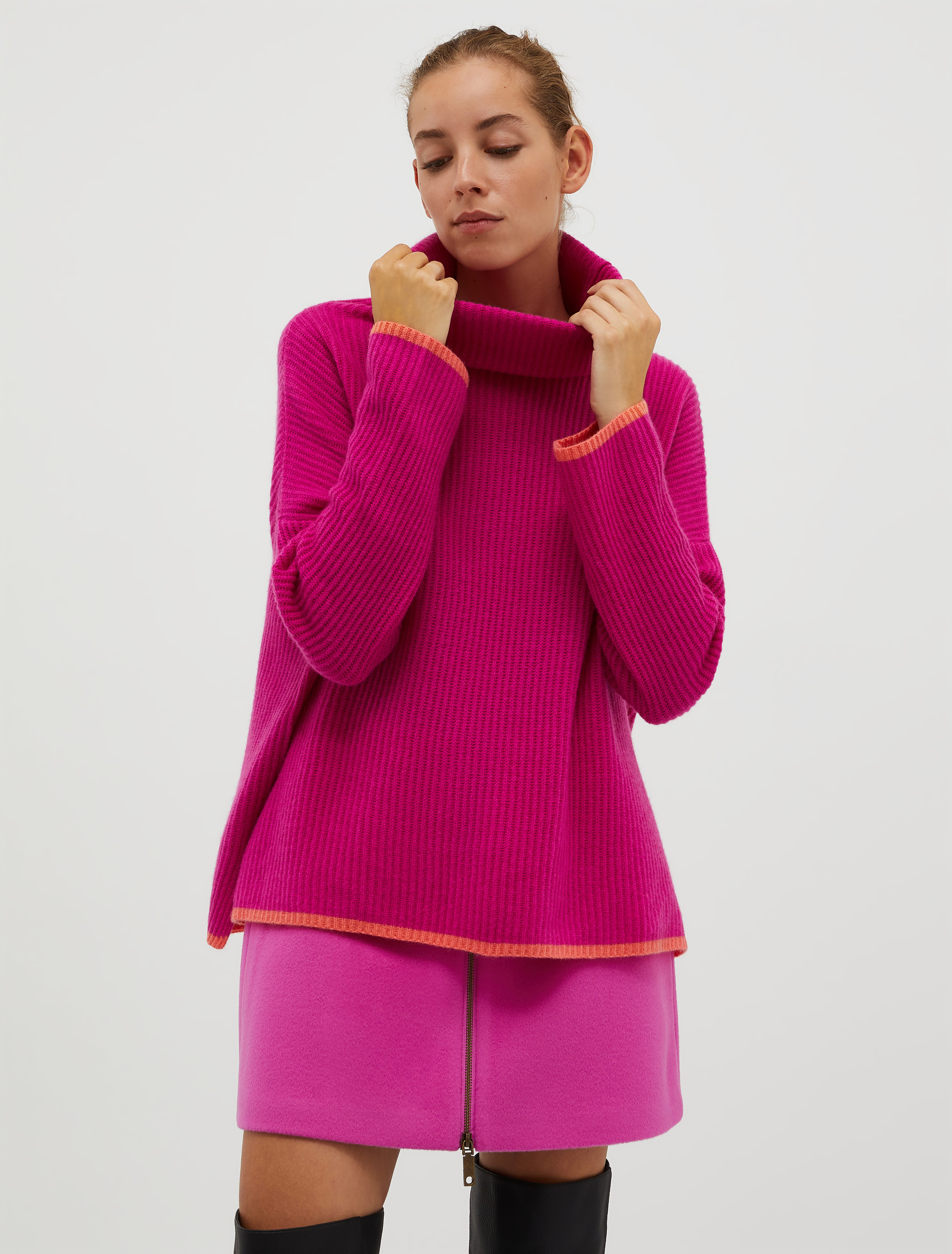 Turtleneck cashmere pullover, lilac | Max&Co. Turtleneck cashmere pullover - lilac - MAX&Co.