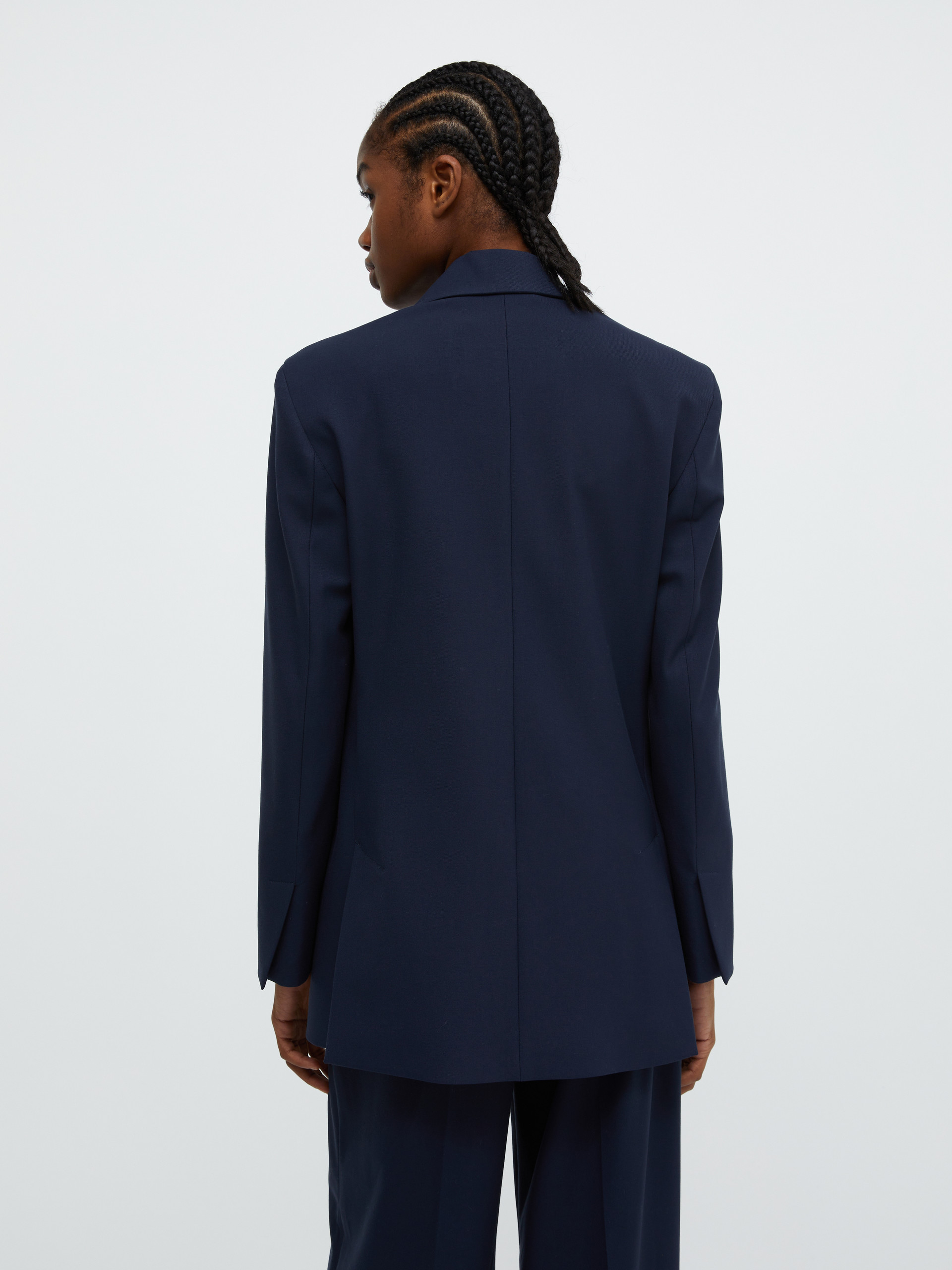 Doppelreihiger Blazer, blau | MAX&Co