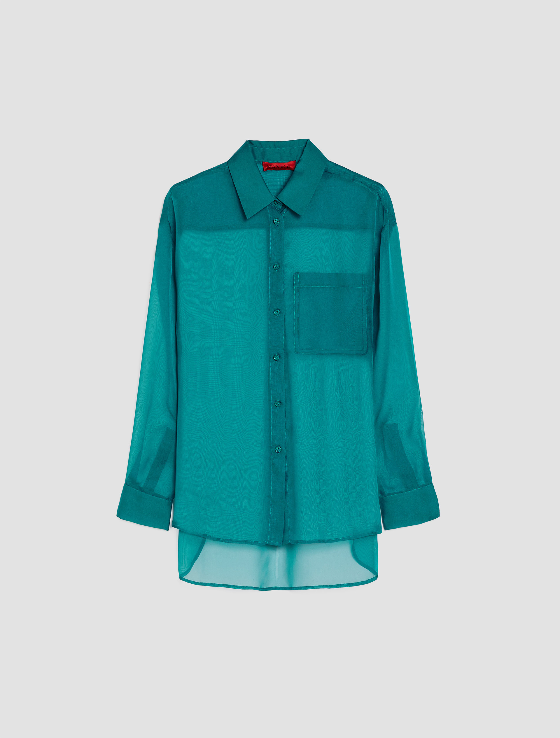 Hemdbluse aus Chiffon, oktan | MAX&Co