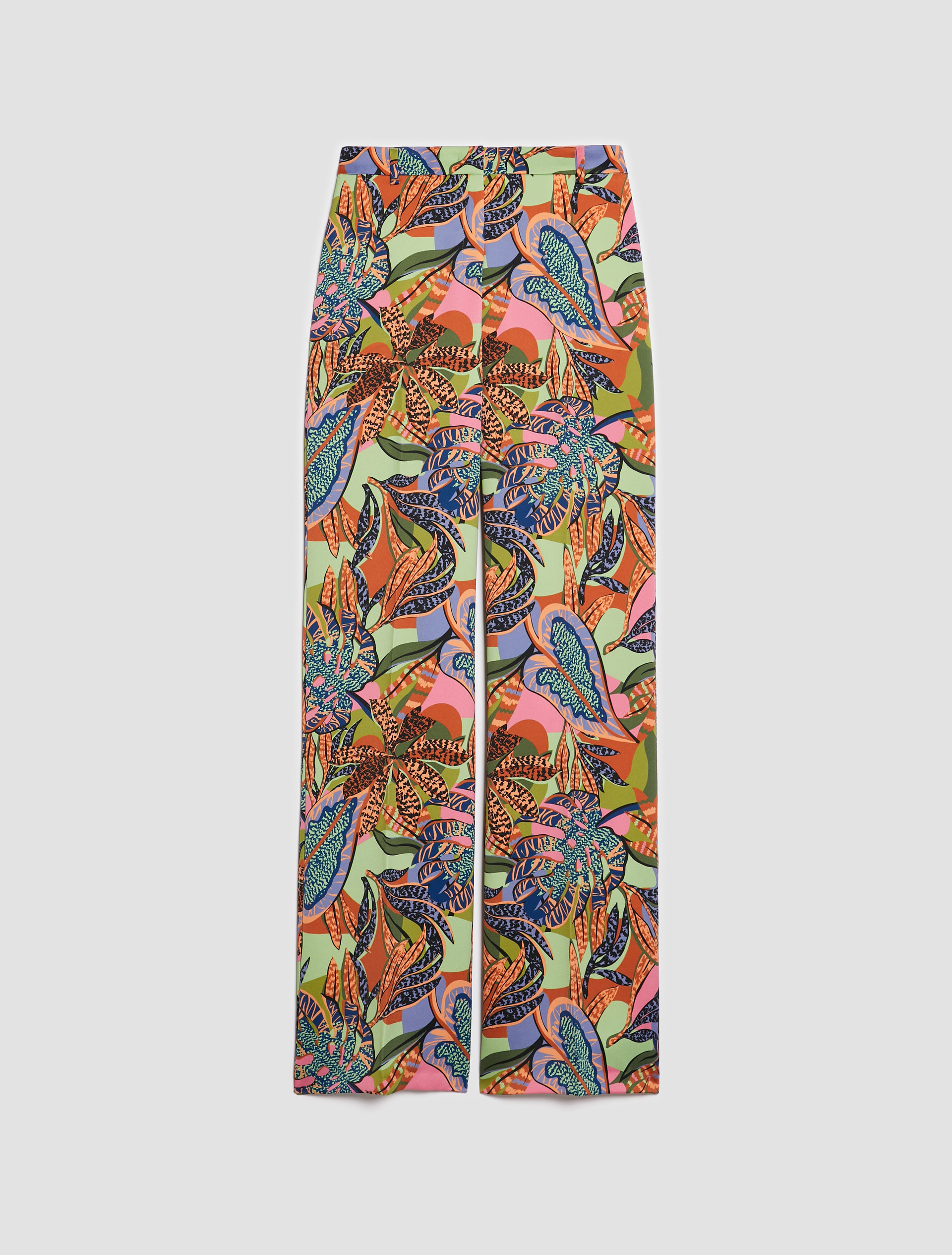 Hose aus Envers-Satin, gruen | MAX&Co