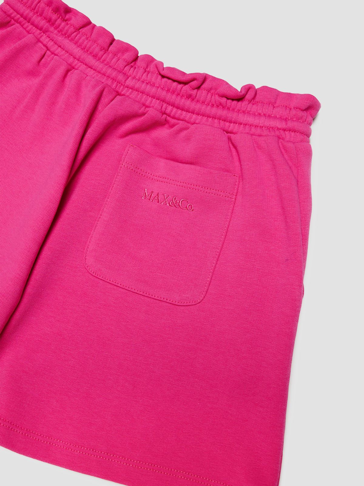 Fleece shorts with drawstrings KID, red MAX&Co.