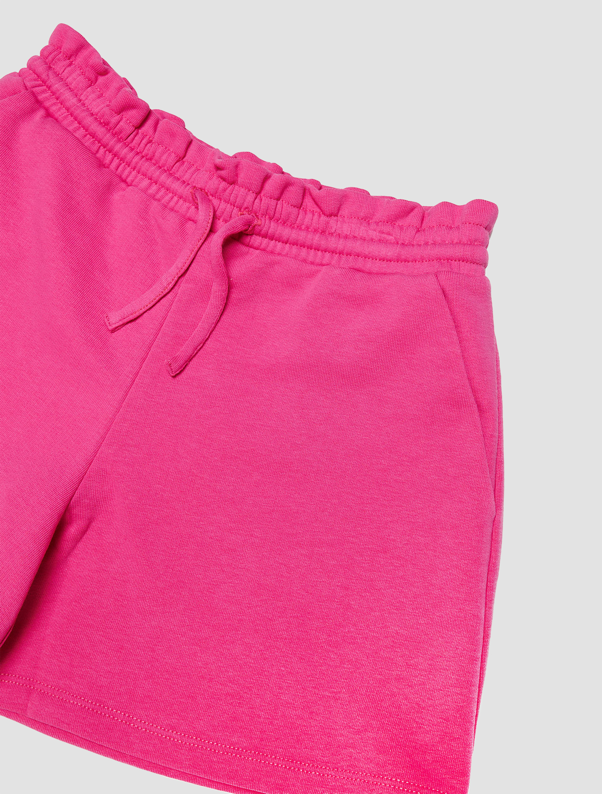Fleece shorts with drawstrings KID, red MAX&Co.