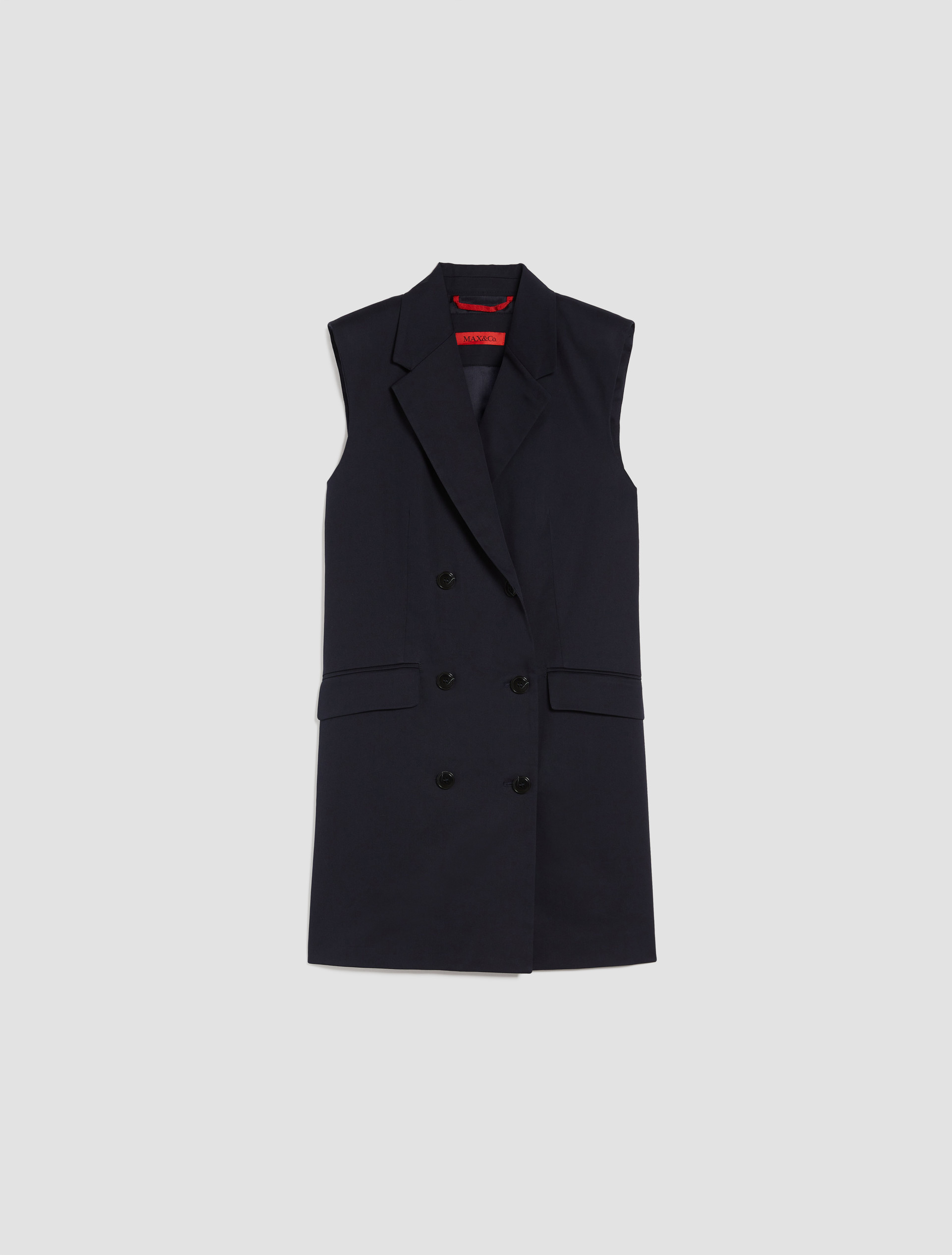 Blazerkleid aus Gabardine, navyblau | MAX&Co