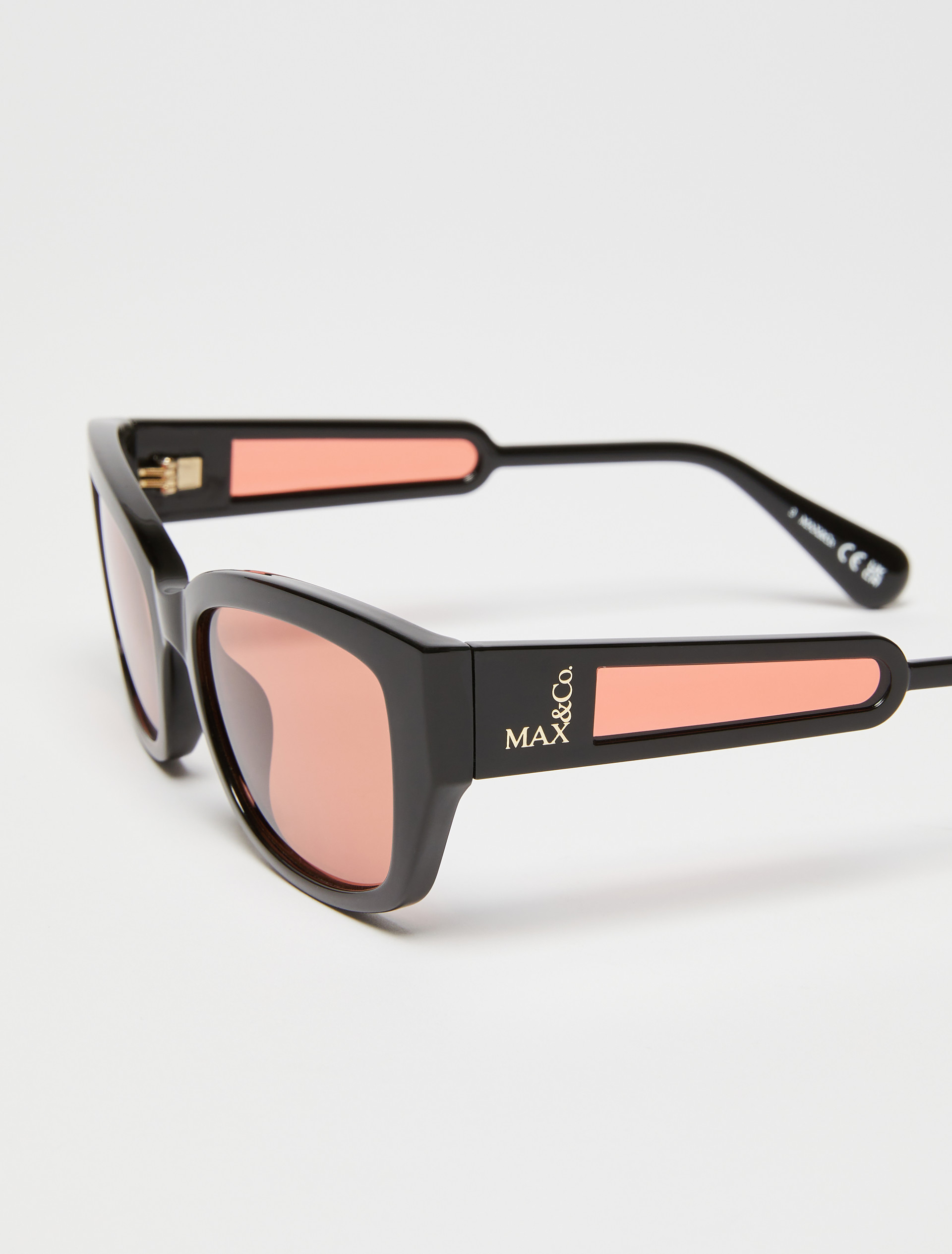 Rectangular butterfly sunglasses, black | MAX&Co 