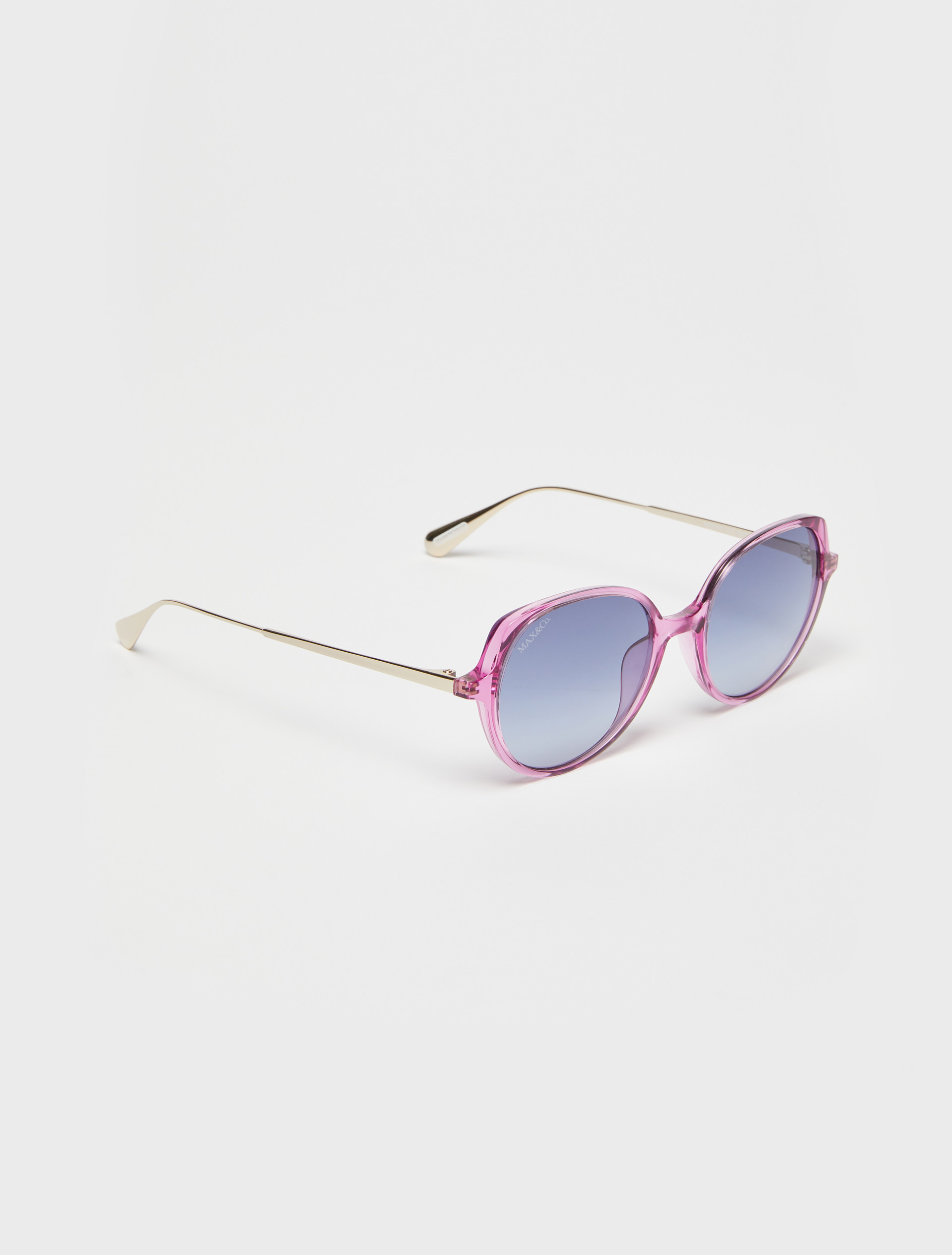 Wide round sunglasses, fuchsia | MAX&Co
