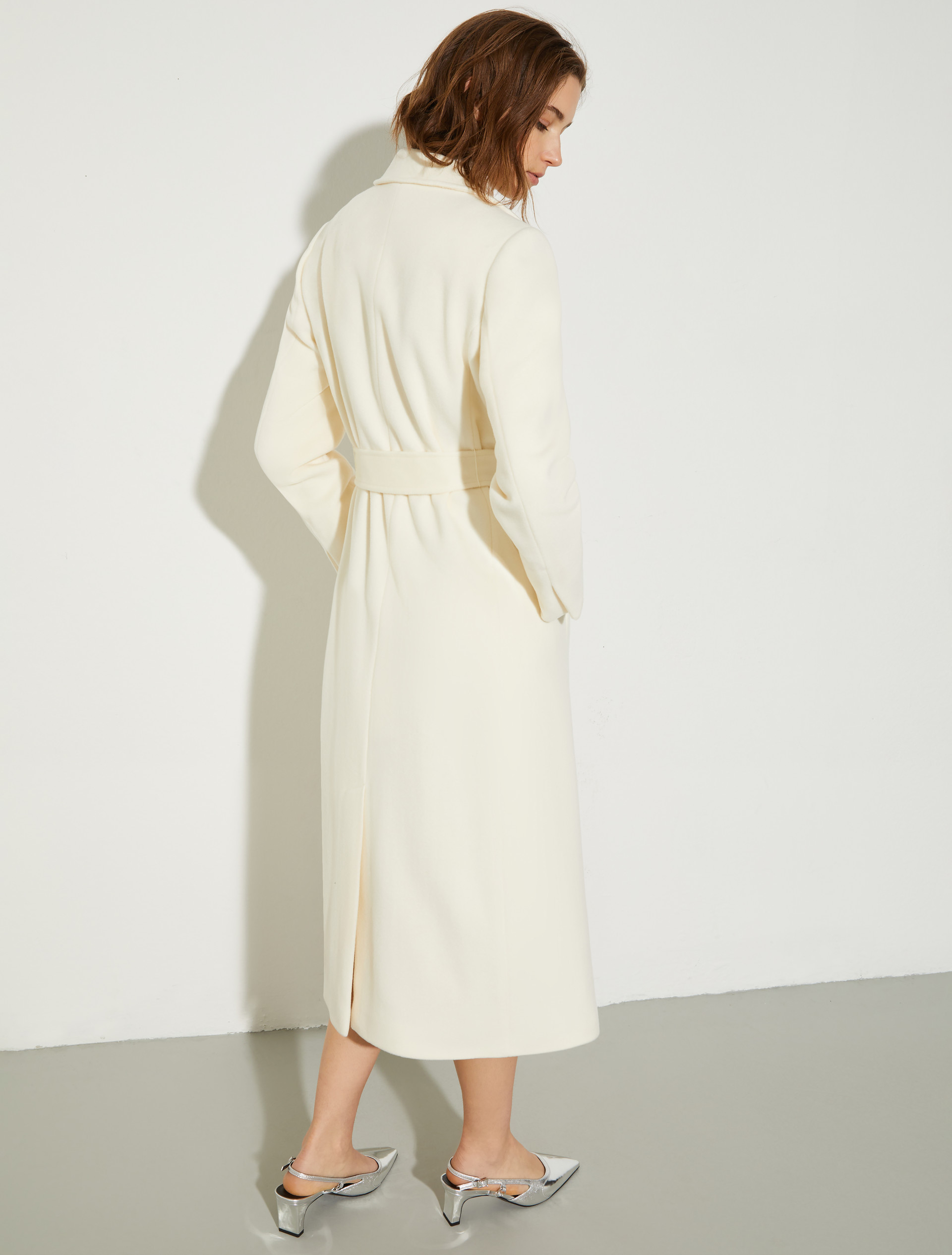 Manteau Purelong en popeline de laine - BLANC LAINE - MAX&Co. - 2