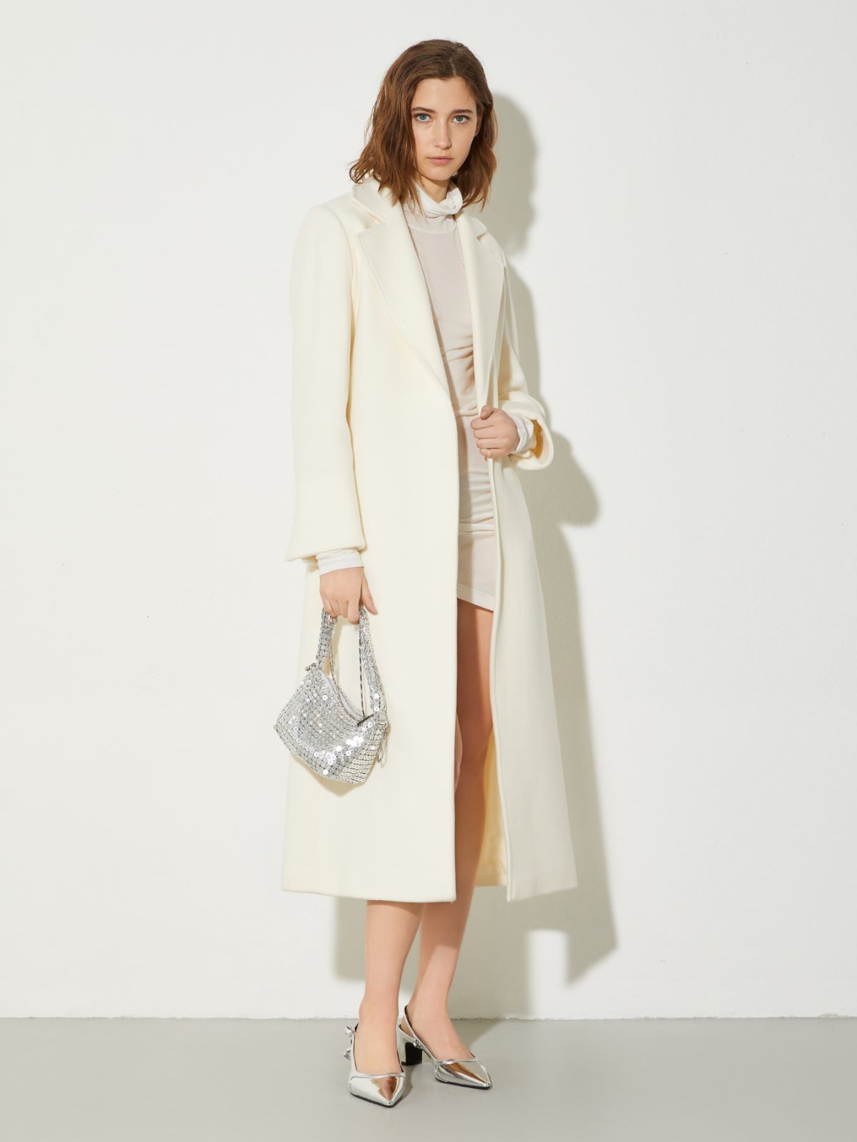 Manteau Purelong en popeline de laine - BLANC LAINE - MAX&Co. - 4