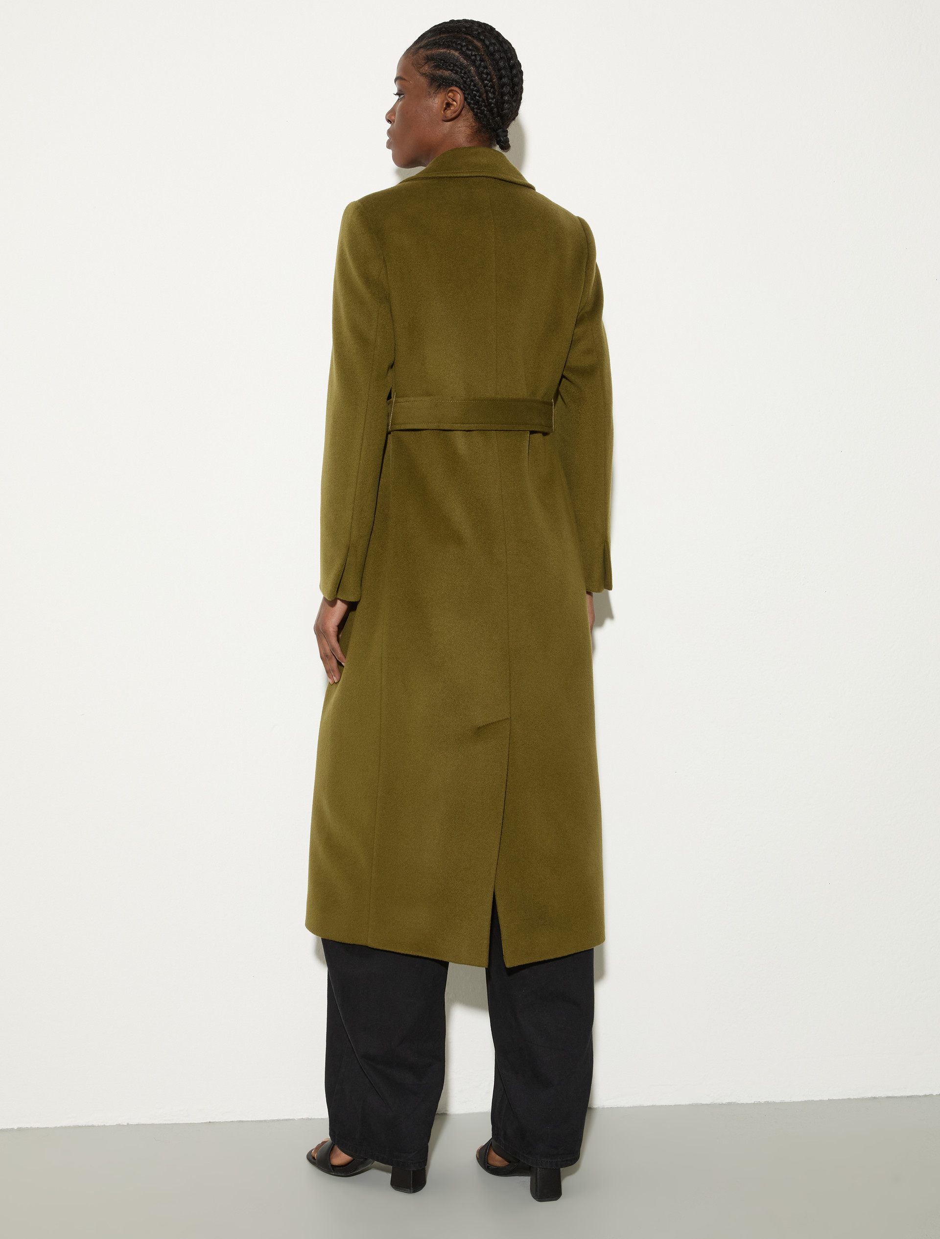 Manteau Longrun en popeline de laine, vert mousse | MAX&Co. Manteau Longrun en popeline de laine - VERT MOUSSE - MAX&Co. - 2