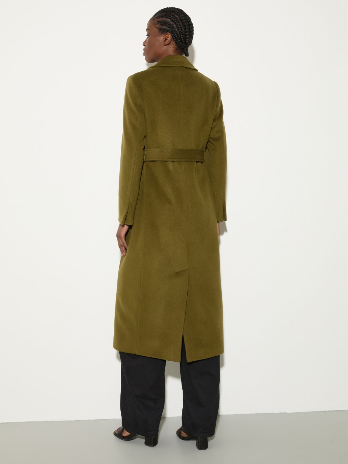 Manteau Longrun en popeline de laine - VERT MOUSSE - MAX&Co. - 2