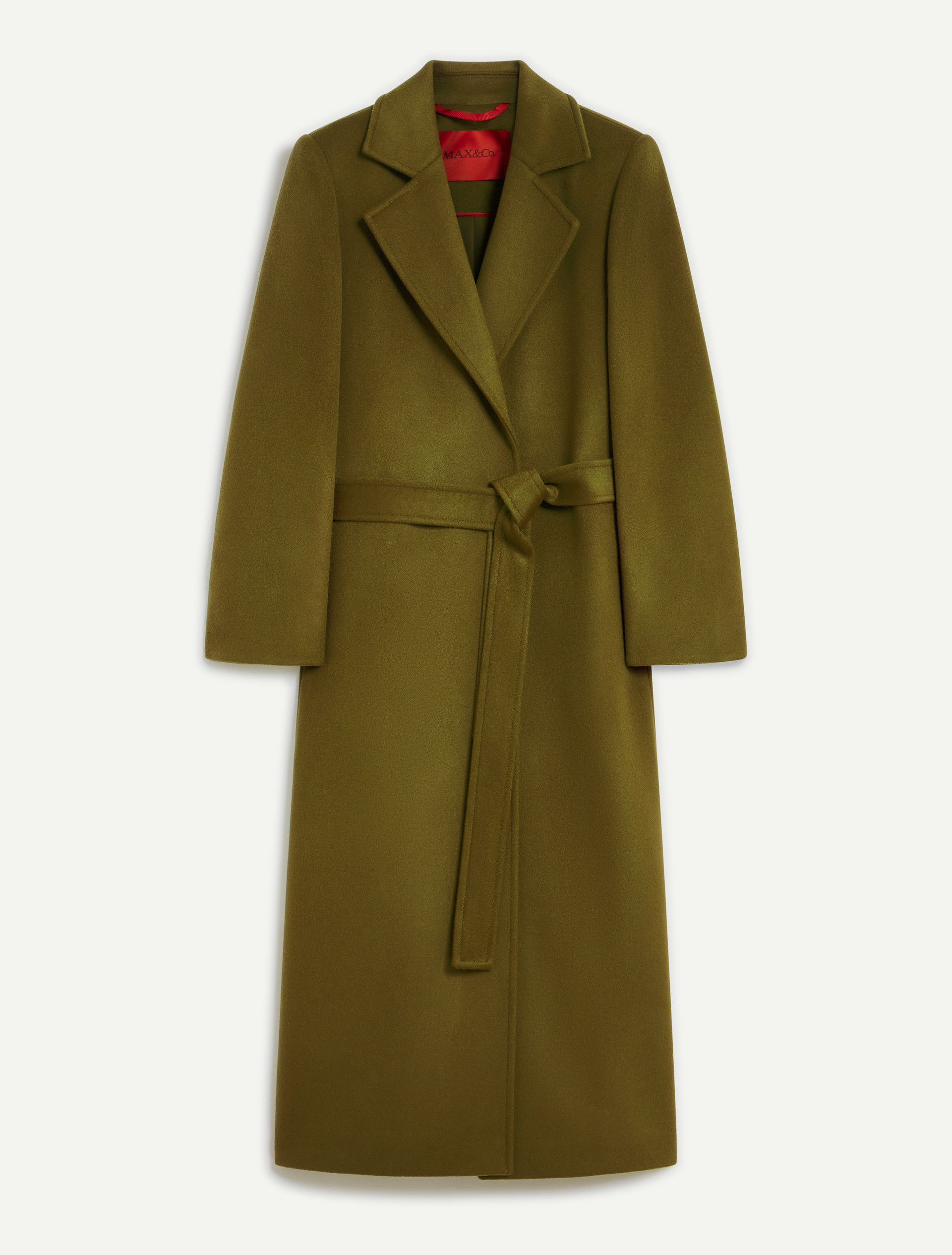 Manteau Longrun en popeline de laine, vert mousse | MAX&Co. Manteau Longrun en popeline de laine - VERT MOUSSE - MAX&Co. - 5