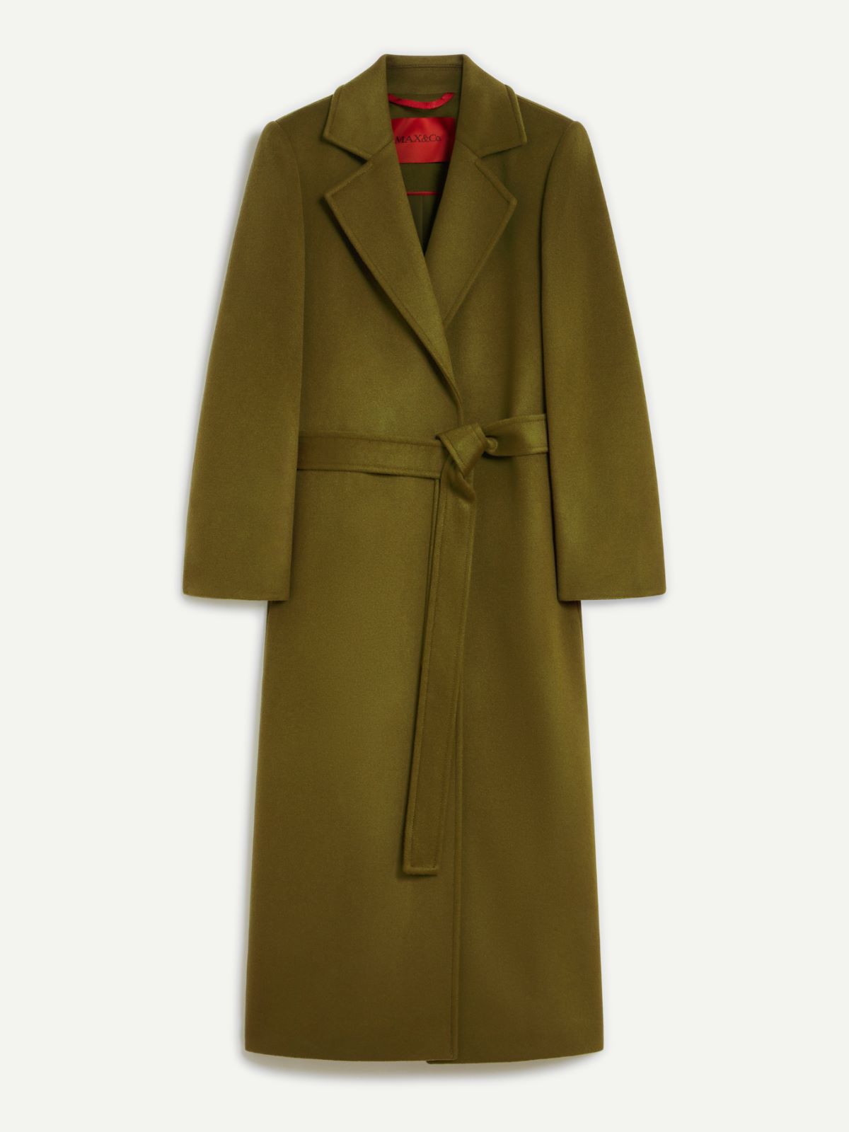 Manteau Longrun en popeline de laine - VERT MOUSSE - MAX&Co. - 5
