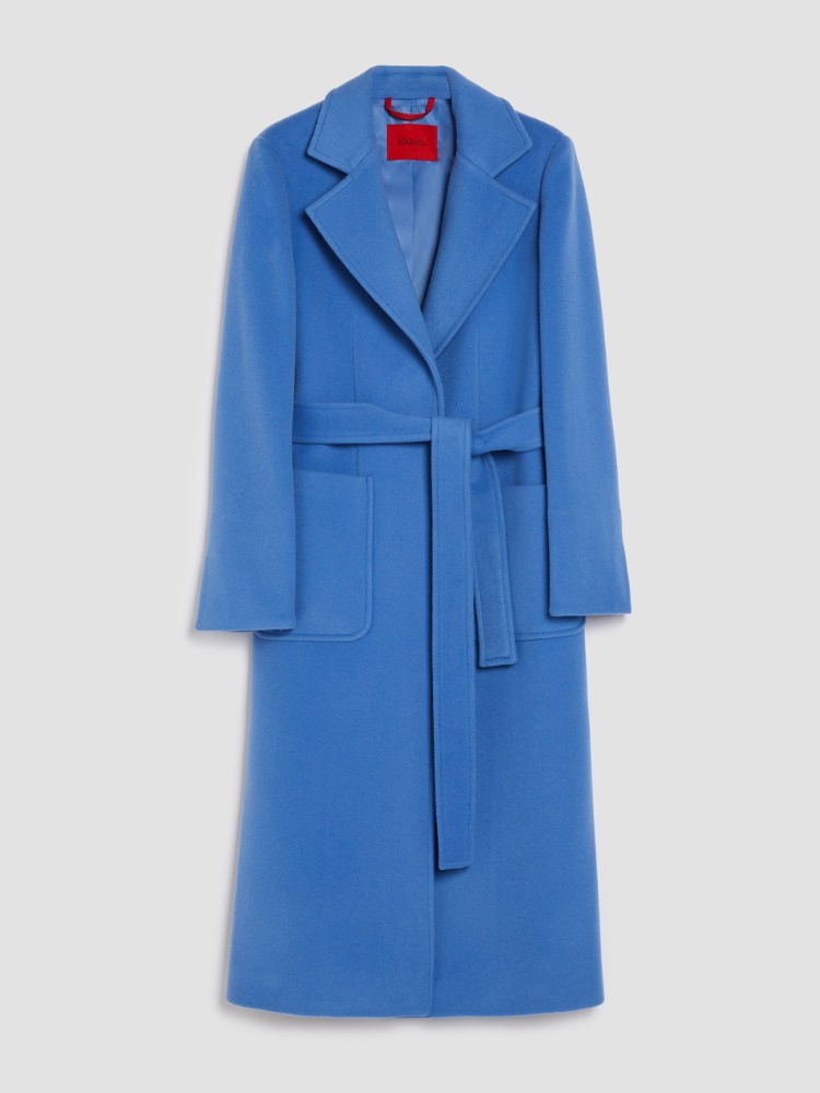 Manteau Runaway en popeline de laine - AZURE - MAX&Co.