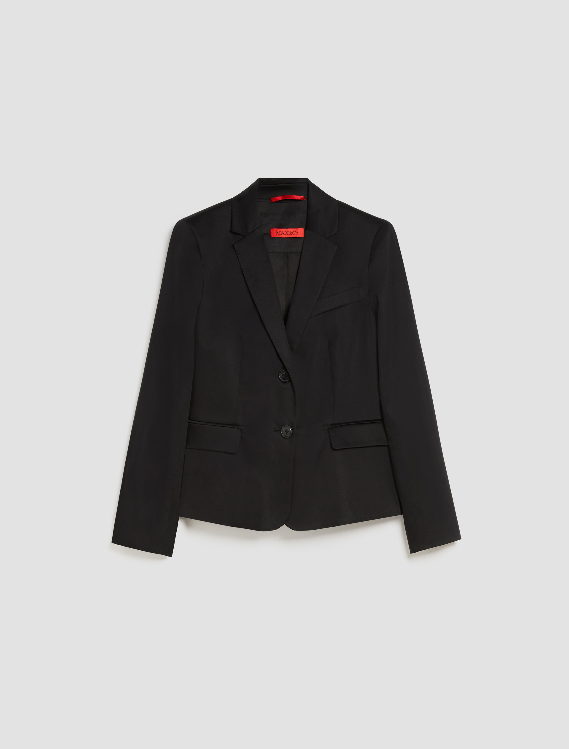 Blazer slim en satin de coton - NOIR - MAX&Co. - 5