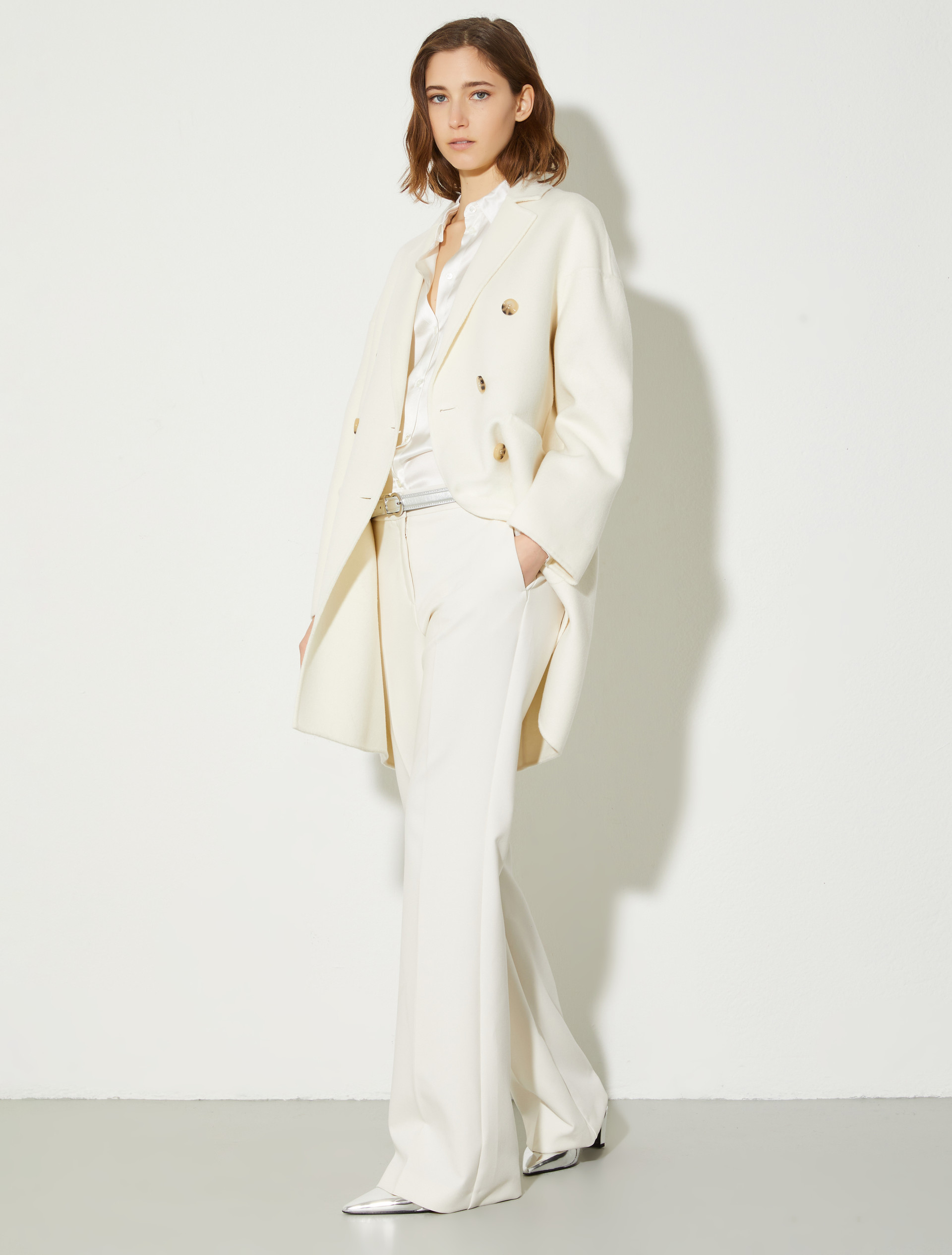 Chemise en satin de soie - BLANC LAINE - MAX&Co. - 4