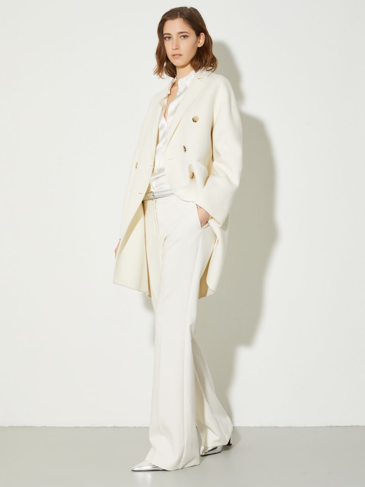 Chemise en satin de soie - BLANC LAINE - MAX&Co. - 4