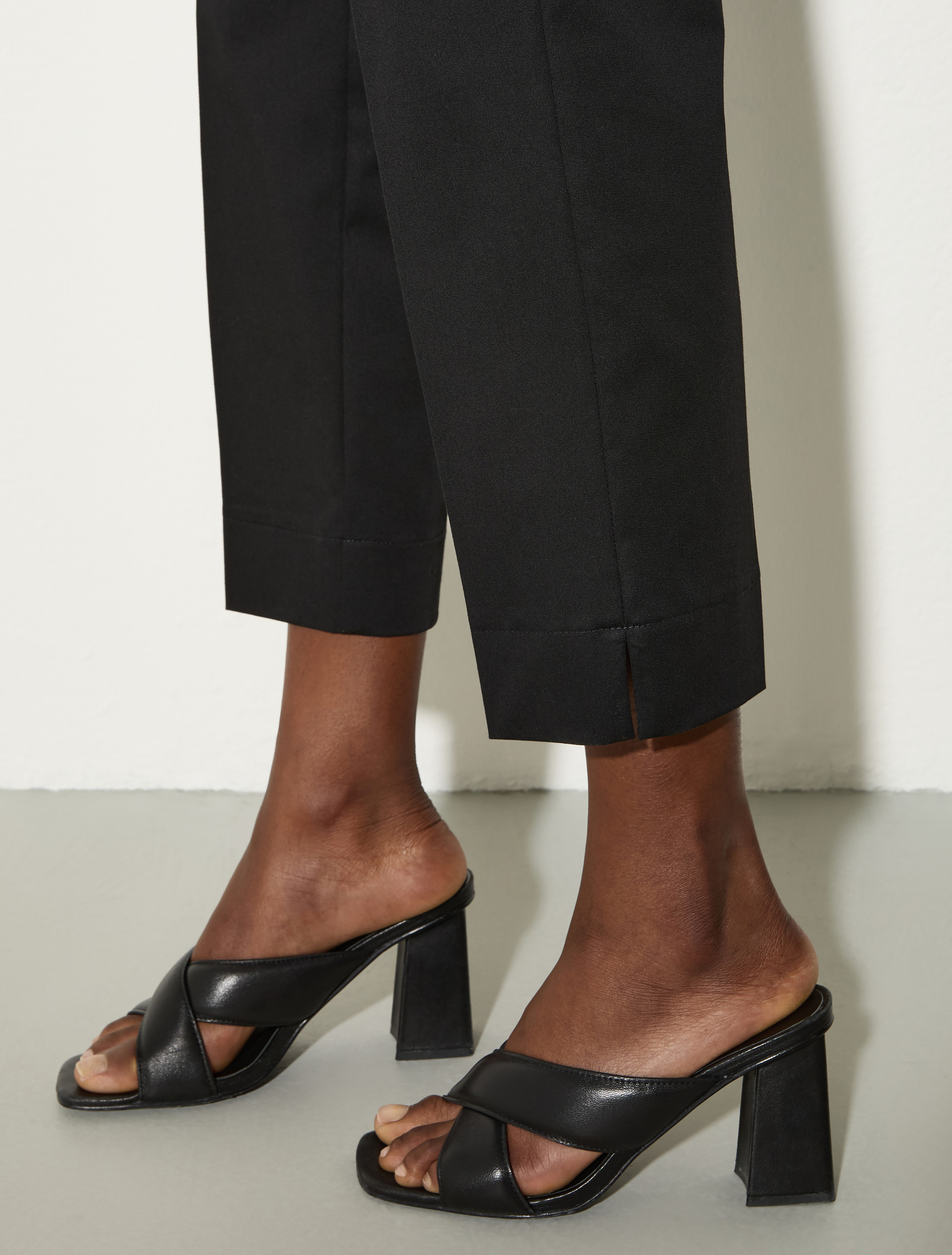 Pantalon slim en gabardine - NOIR - MAX&Co. - 3