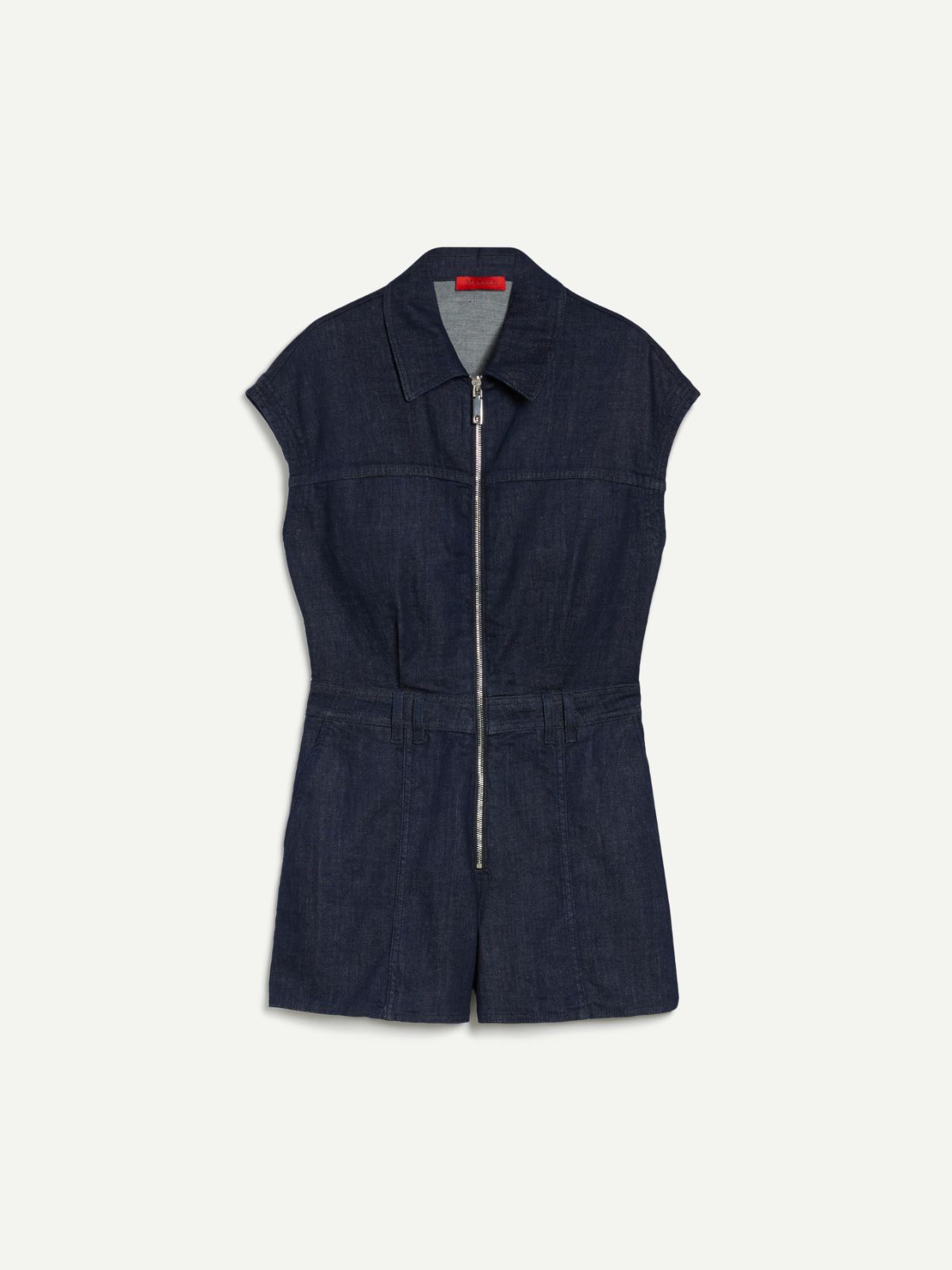 Mini denim jumpsuit - NAVY - MAX&Co. - 5
