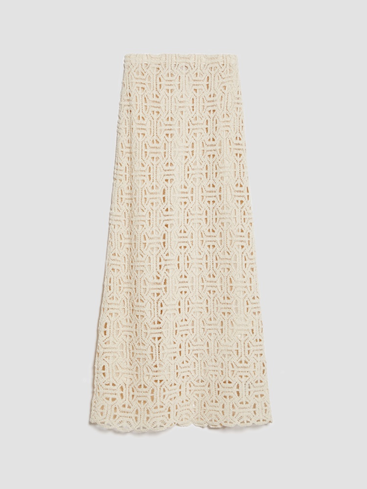 Macramé jersey skirt - GIVRE - MAX&Co.