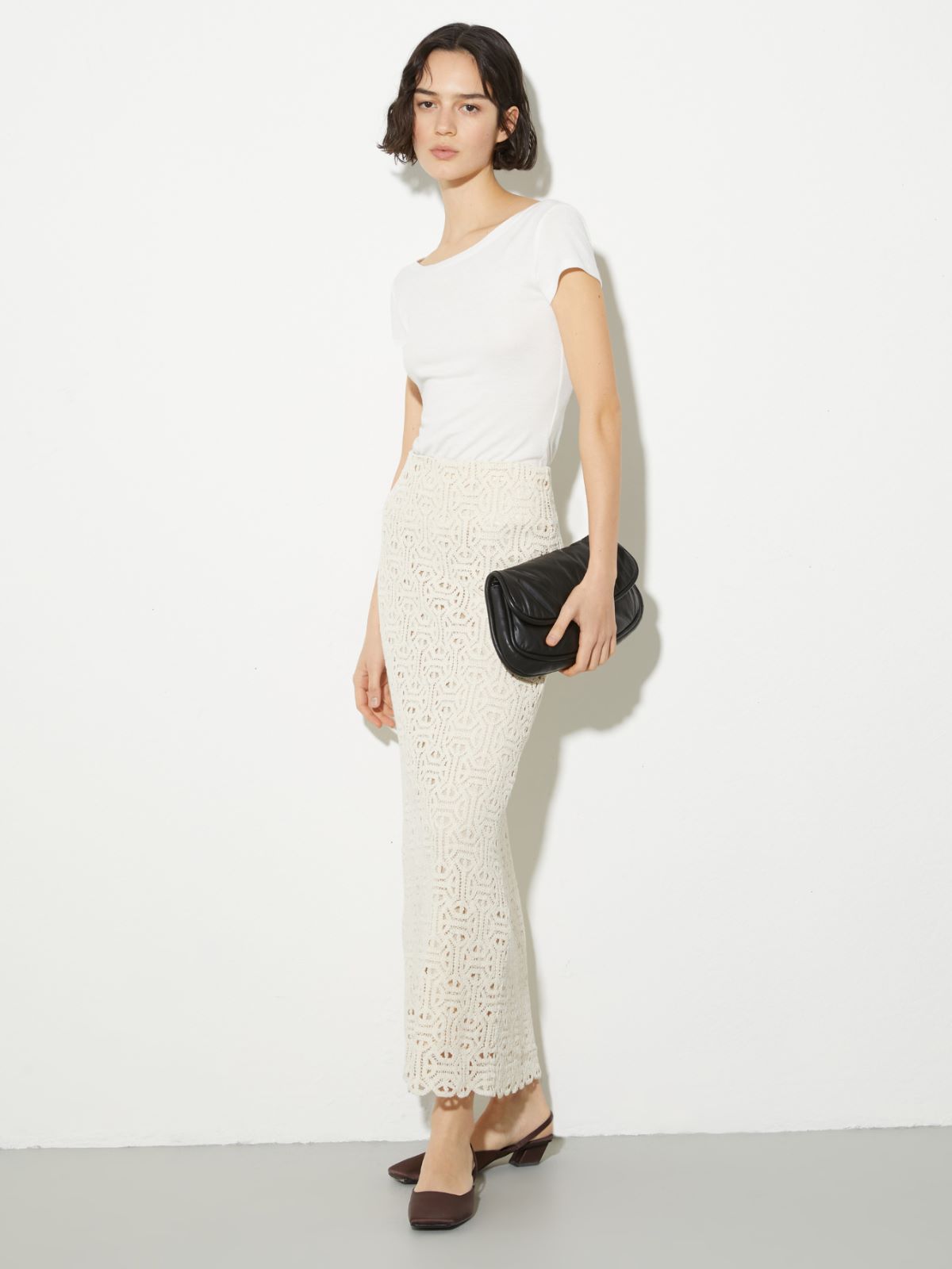 T-shirt coupe slim en jersey confortable - BLANC - MAX&Co. - 4