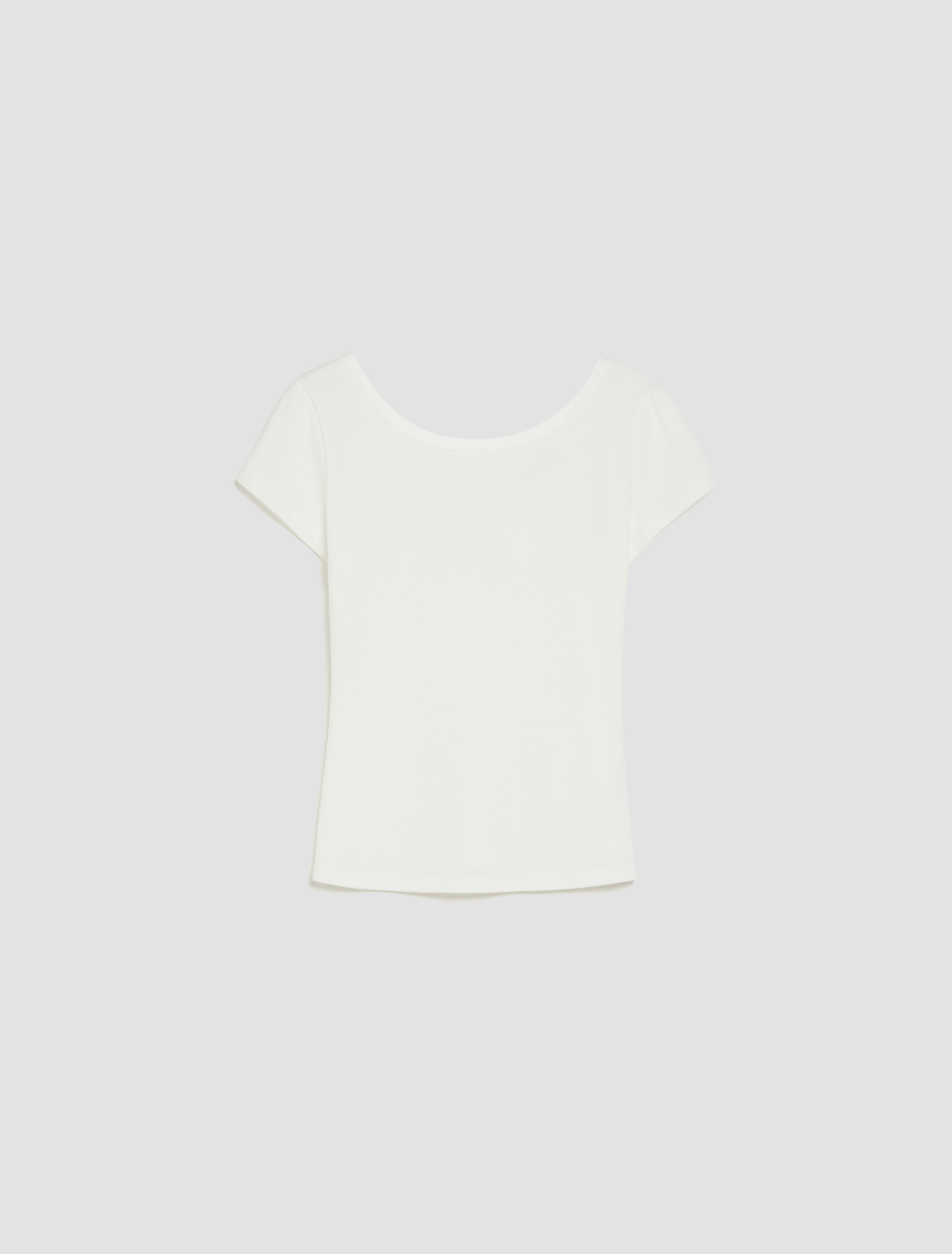 T-shirt coupe slim en jersey confortable, blanc | MAX&Co. T-shirt coupe slim en jersey confortable - BLANC - MAX&Co. - 5