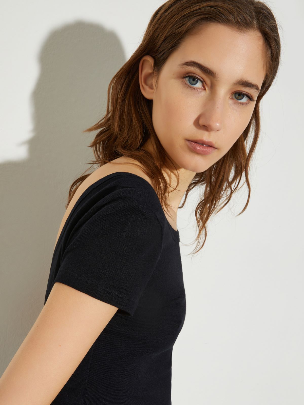 T-shirt coupe slim en jersey confortable - NOIR - MAX&Co. - 3