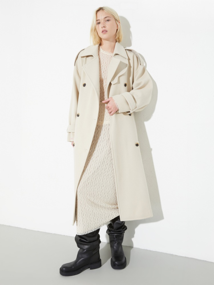 Double-woven wool trench coat - MAX&Co.