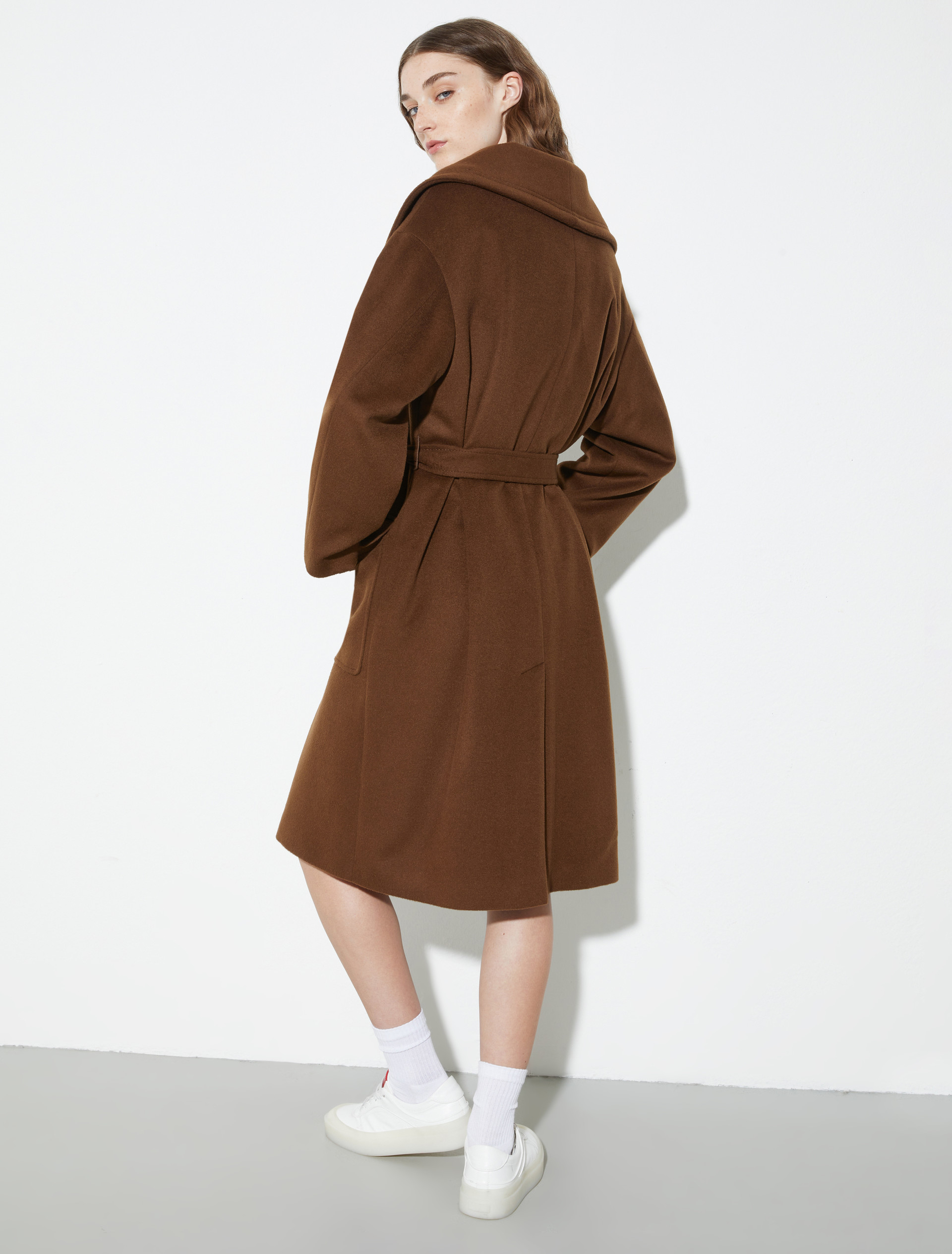 Wool and cashmere coat, brown | MAX&Co. Wool and cashmere coat - BROWN - MAX&Co. - 2