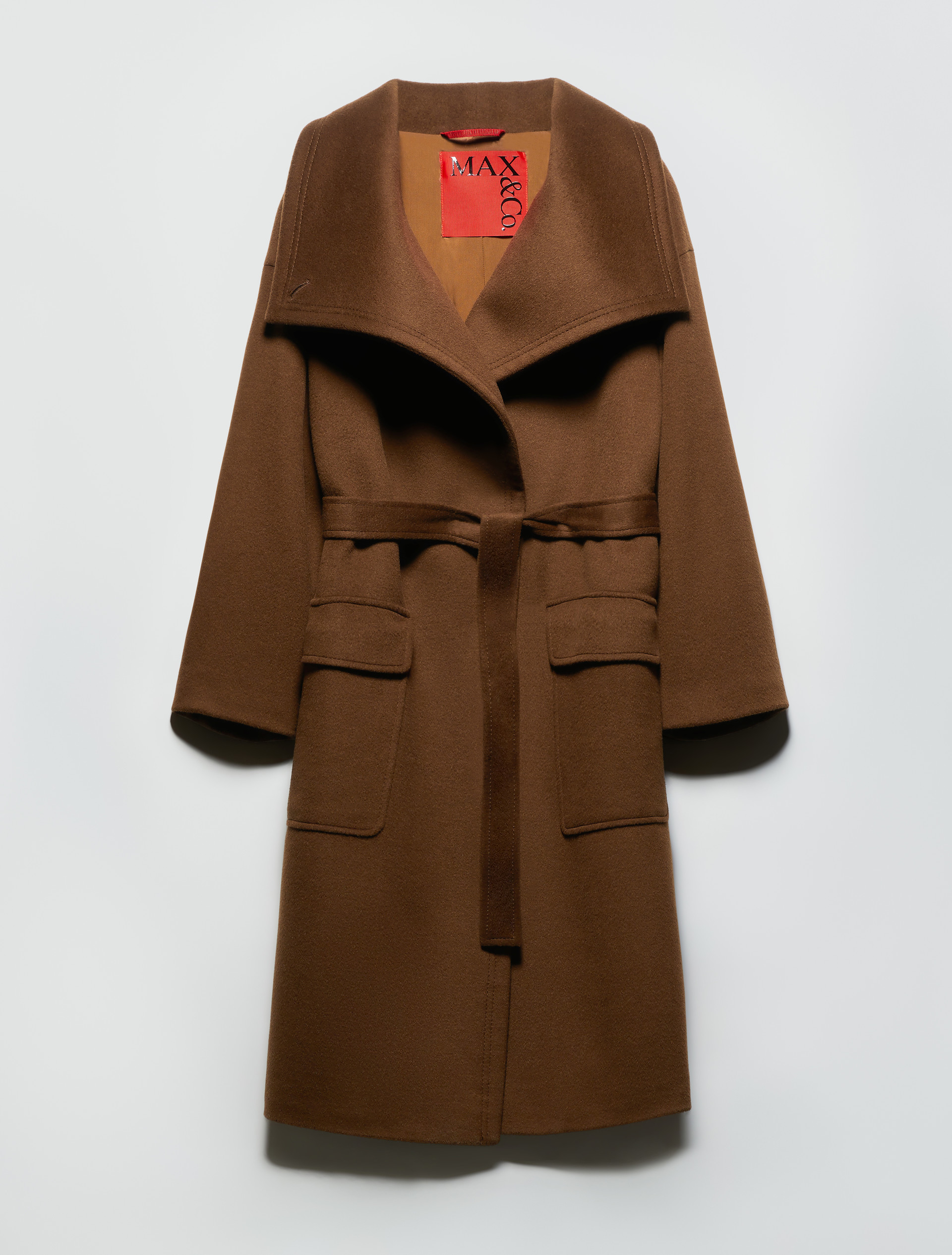 Wool and cashmere coat, brown | MAX&Co. Wool and cashmere coat - BROWN - MAX&Co. - 5