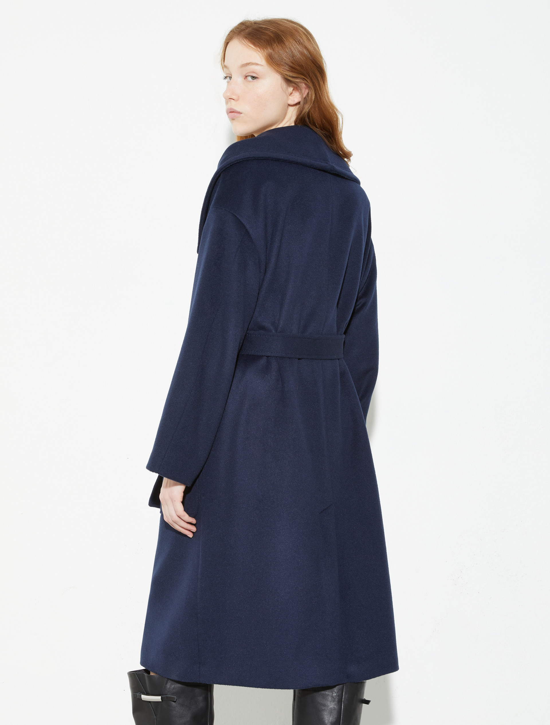Wool and cashmere coat, navy | MAX&Co. Wool and cashmere coat - NAVY - MAX&Co. - 2